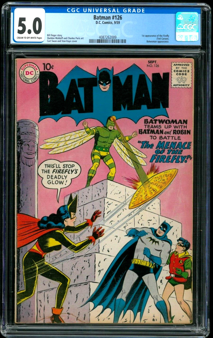Batman 126 - CGC 5.5 (First Appearance of Firefly (Ted Carson))