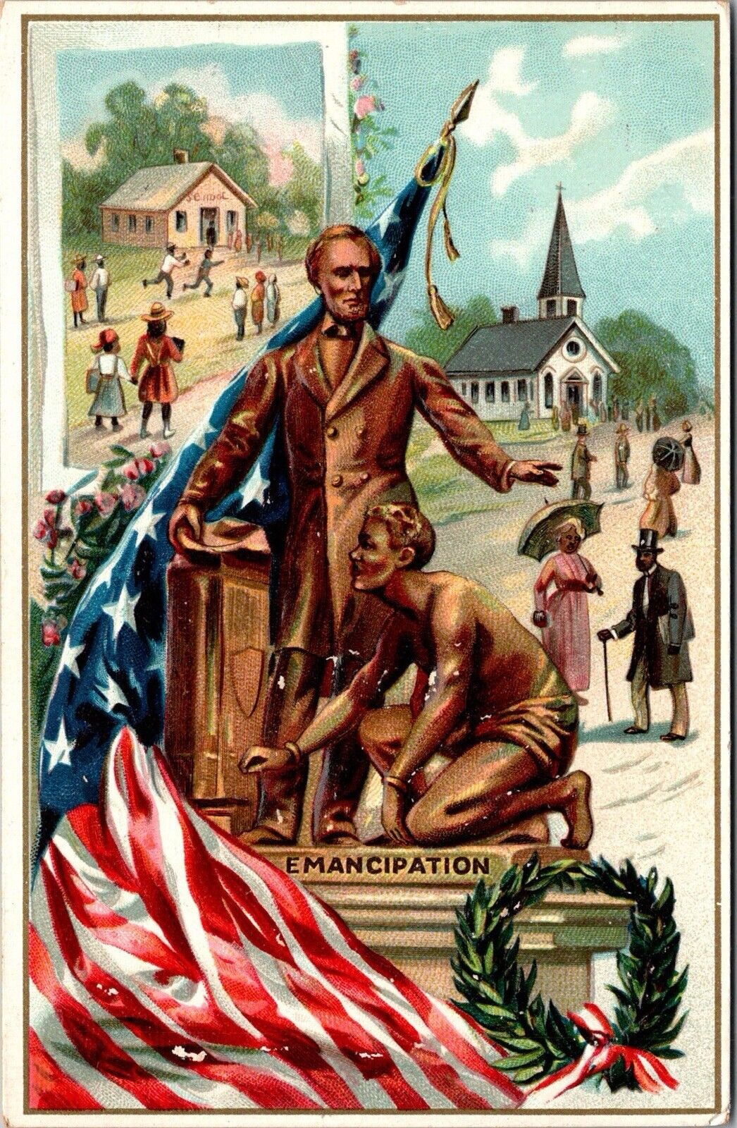 Abraham Lincoln Emancipation Tuck Postcard Vintage JC22