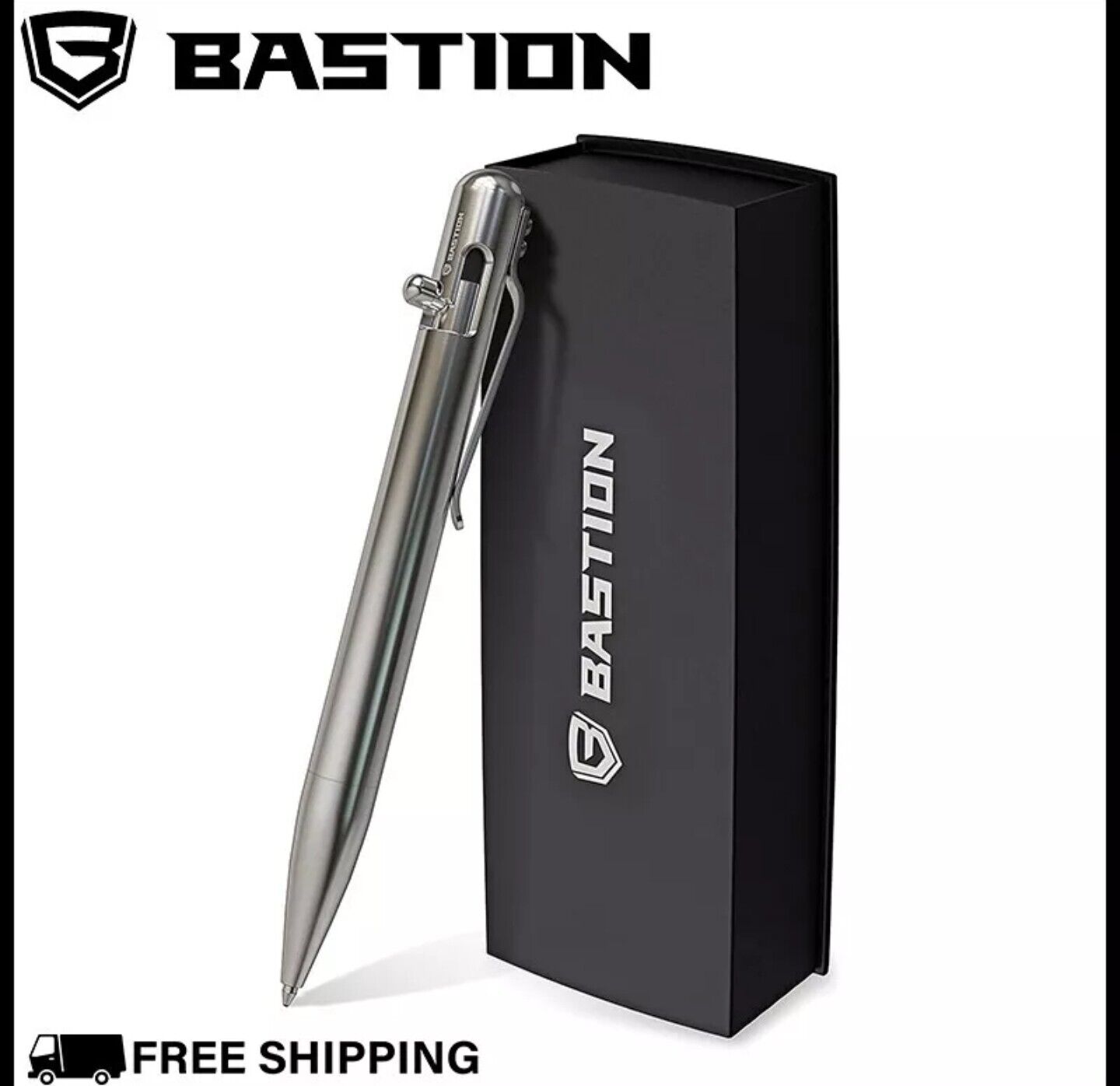 BASTION BOLT ACTION PEN Carbon Fiber Stainless Metal Luxury Executive Office New