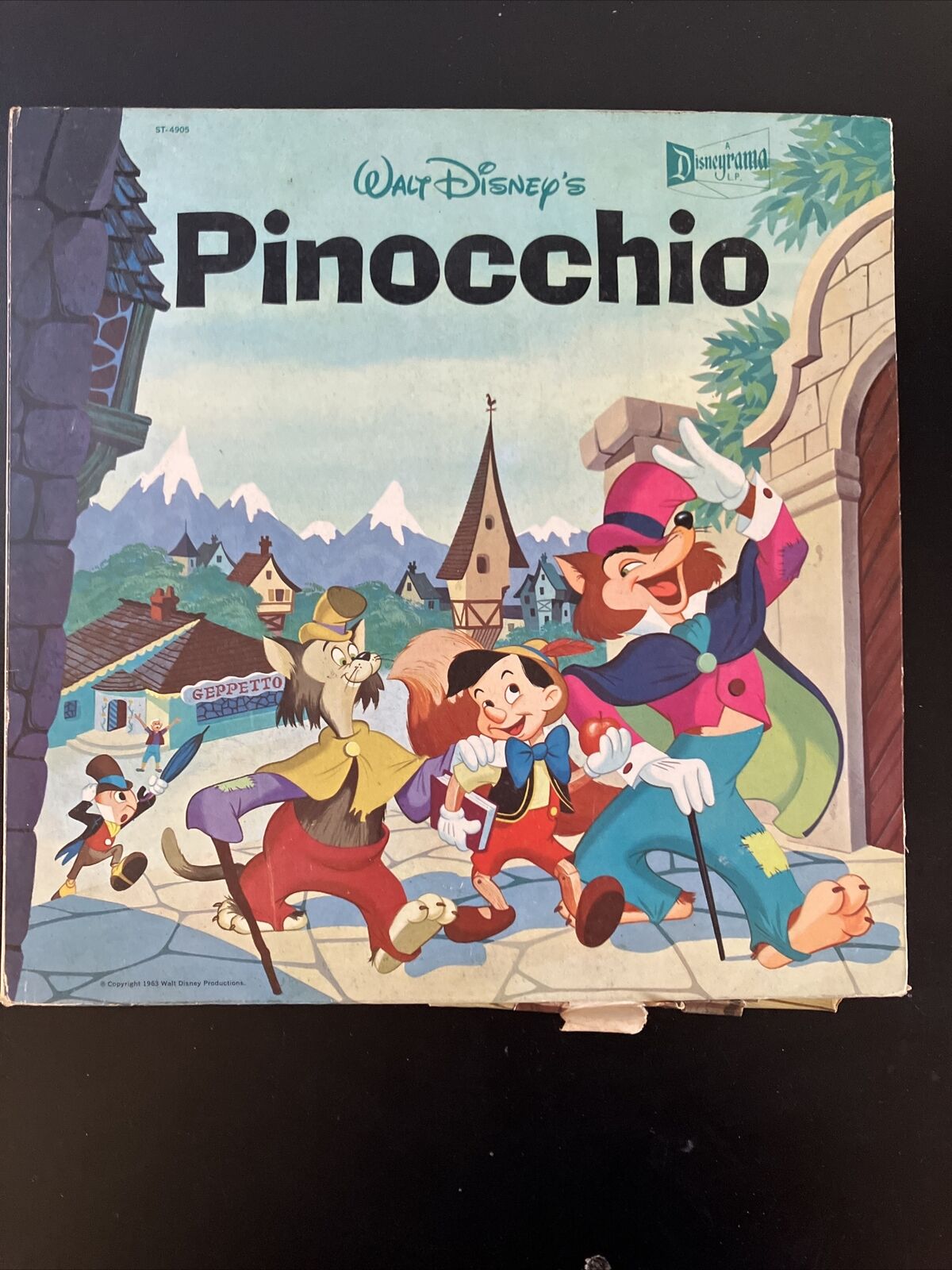 Walt Disney Studio Disneyrama Sleeve Pinocchio Vinyl LP Wish upon a Star