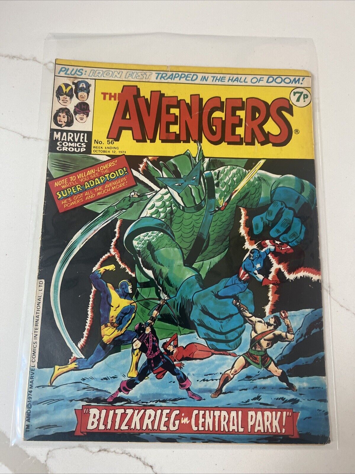 The Avengers #56-1974 Britain’s Finest Marvel Comics Weekly Group UK