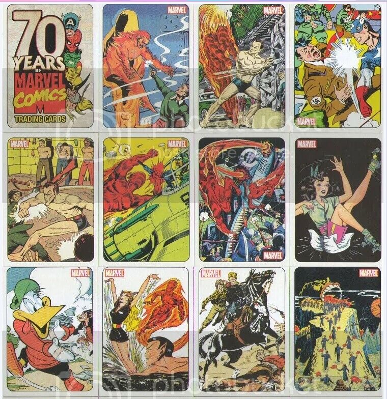 2010 Marvel 70th Anniversary Complete 72-Card Base Set 70 Years of Marvel