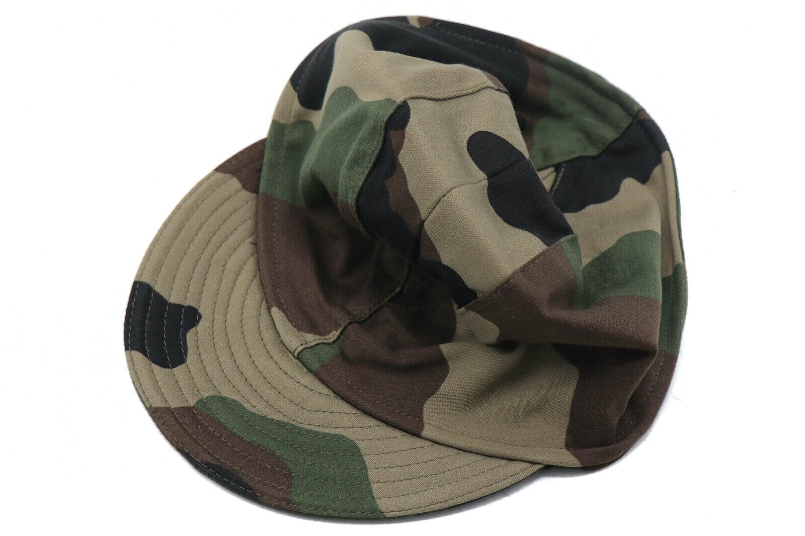 Large (58) - NEW French F2 Army Military CCE Woodland Camouflage Field Cap Hat