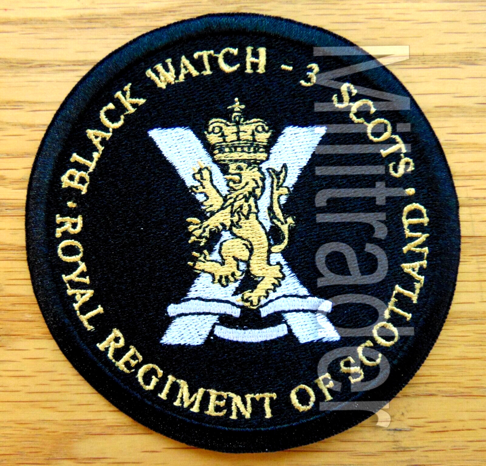 Royal Regiment of Scotland 3 Scots Black Watch Patch (Iron-on) (See Description)
