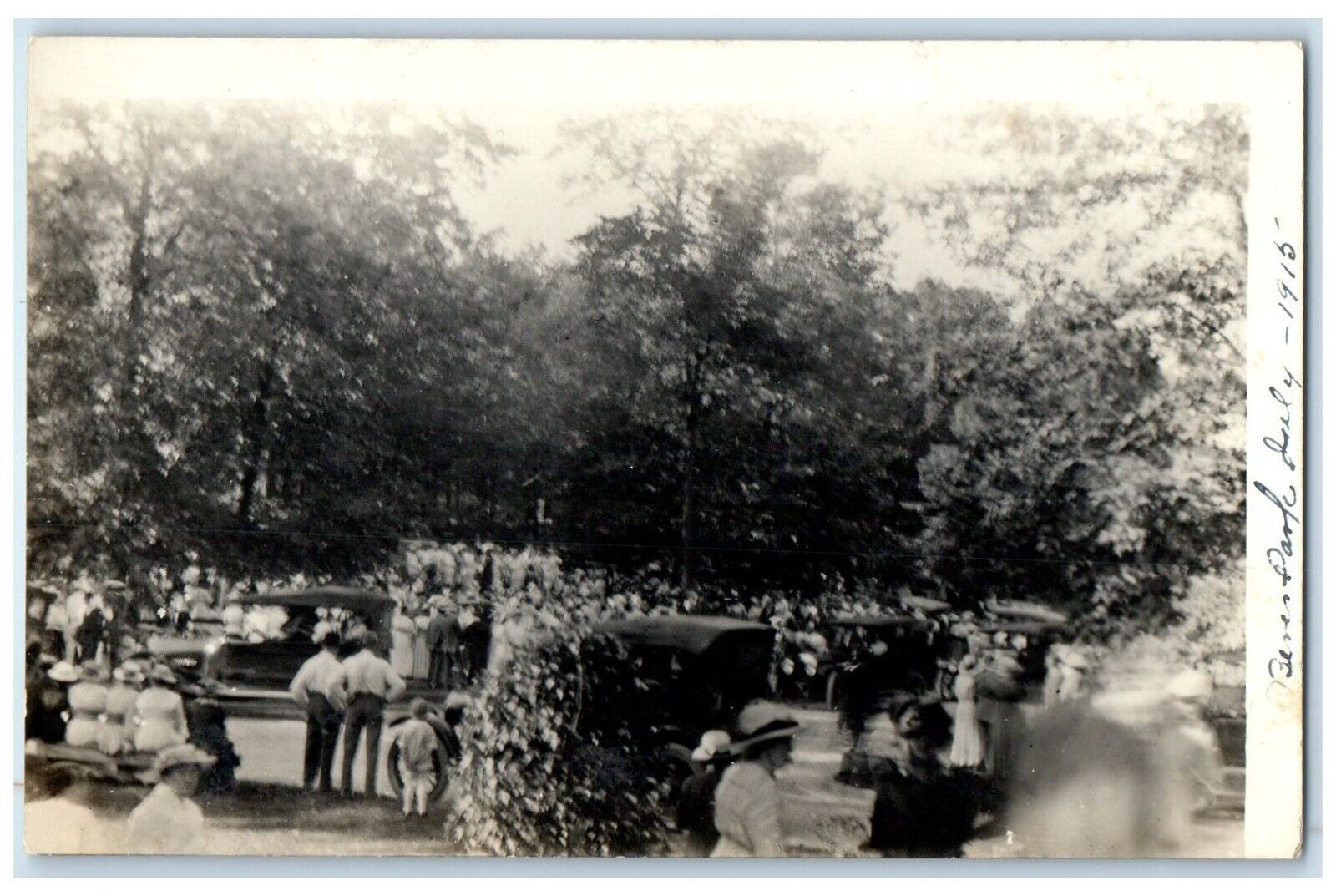 c1910's View Of Beaver Park Cedar Rapids Iowa IA RPPC Photo Antique Postcard