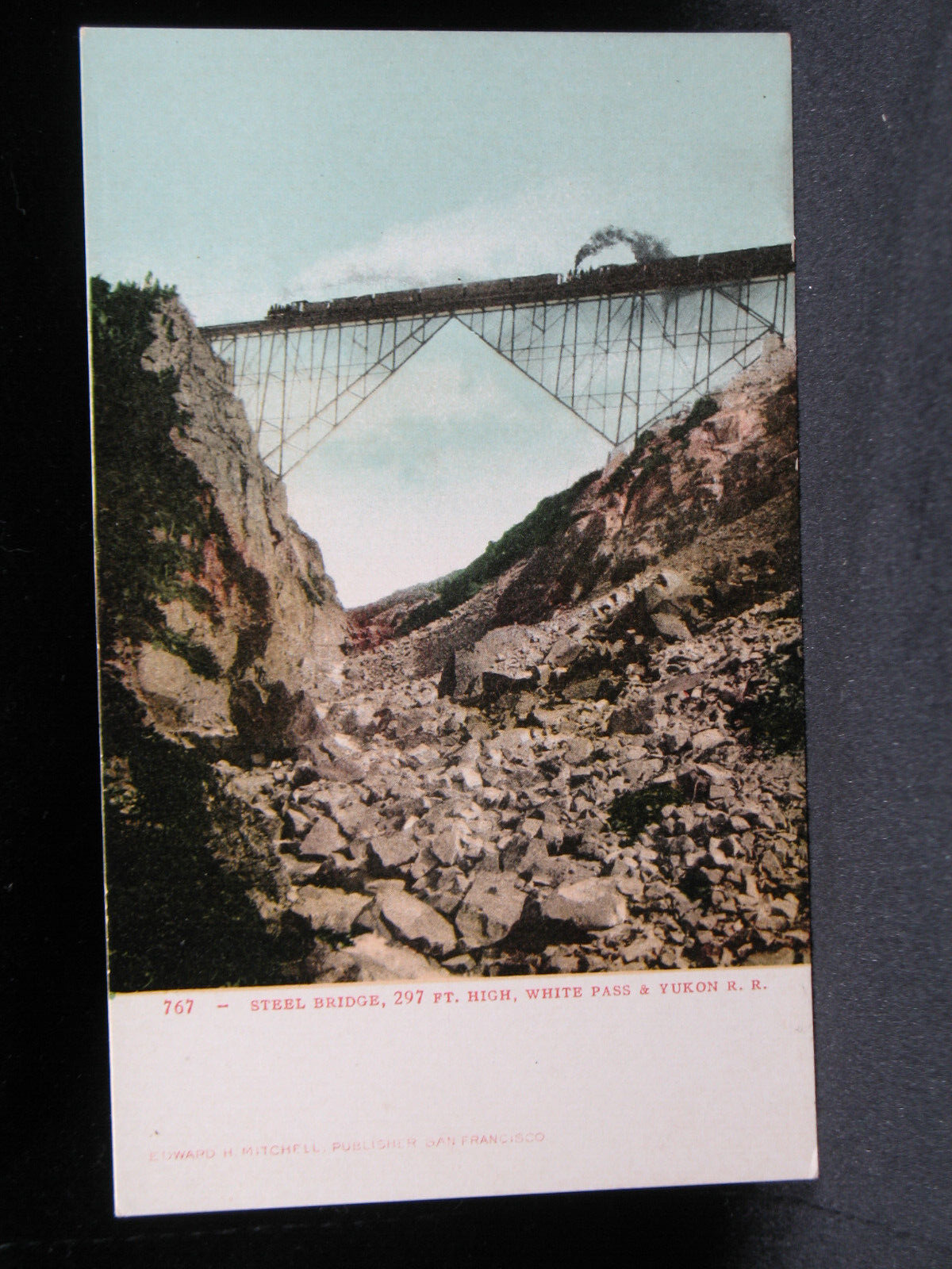 Steel Bridge on White Pass & Yukon RR Postcard UNPOSTED  (0047)
