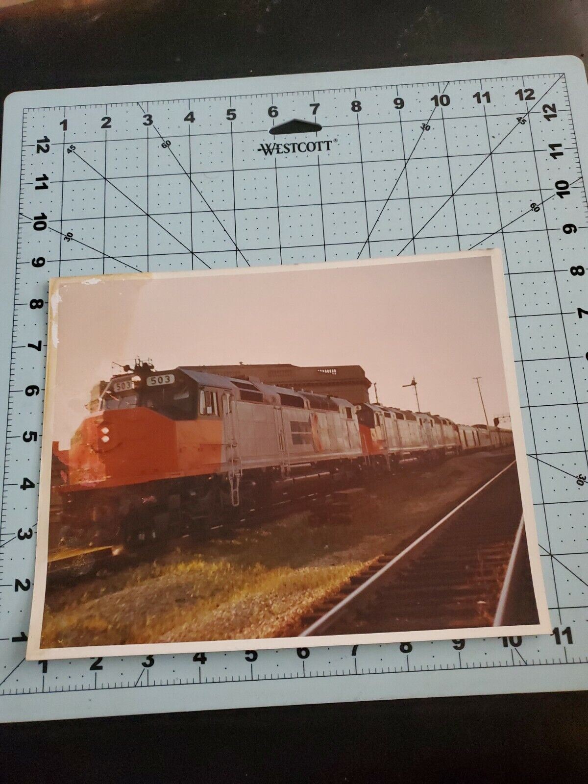 Train Engine Railroad Photo Some Damage To Photo Amtrak  503 B