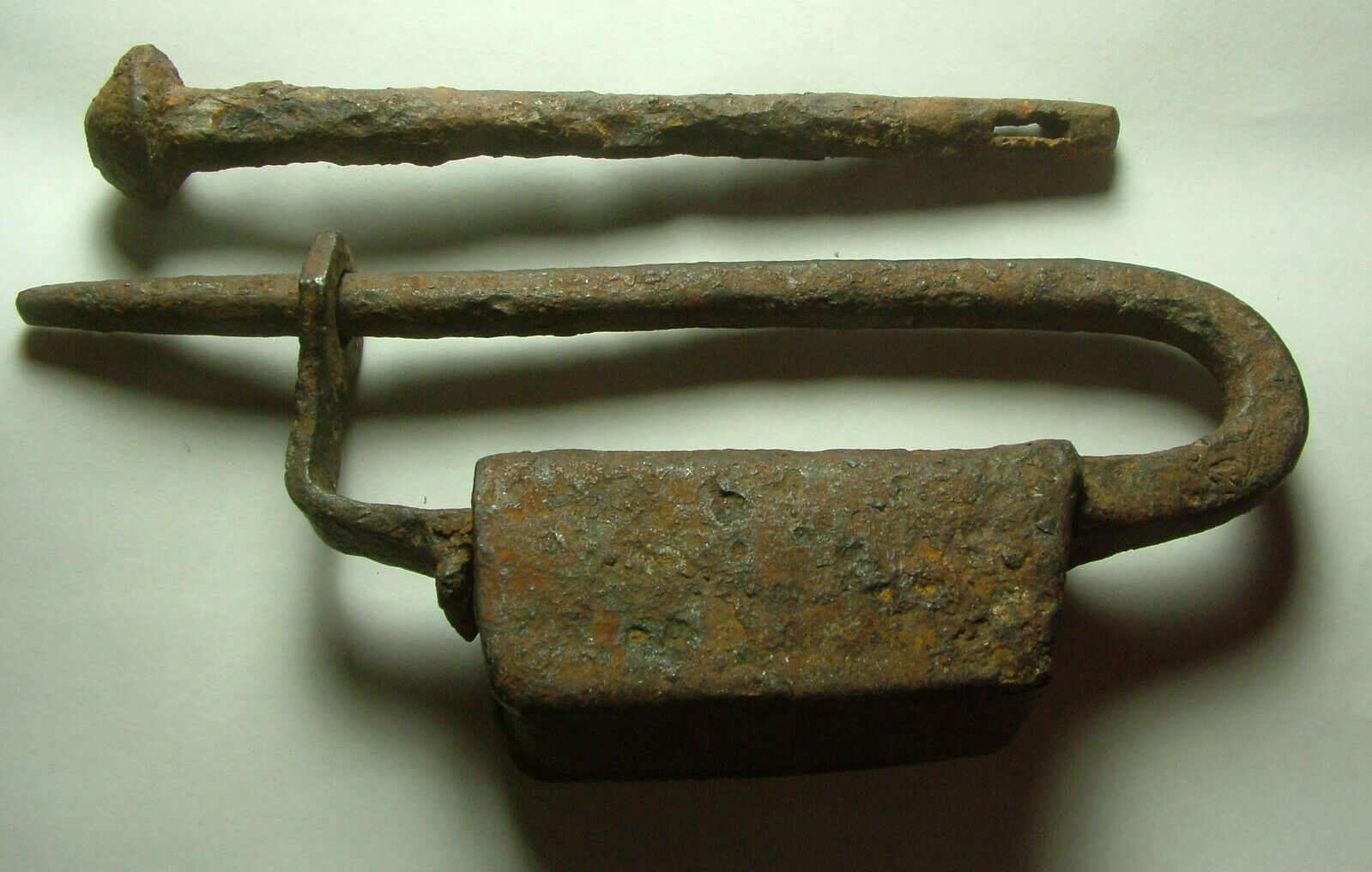 Rare Genuine Ancient Byzantine Iron Monastery gate lock kit artifact intact