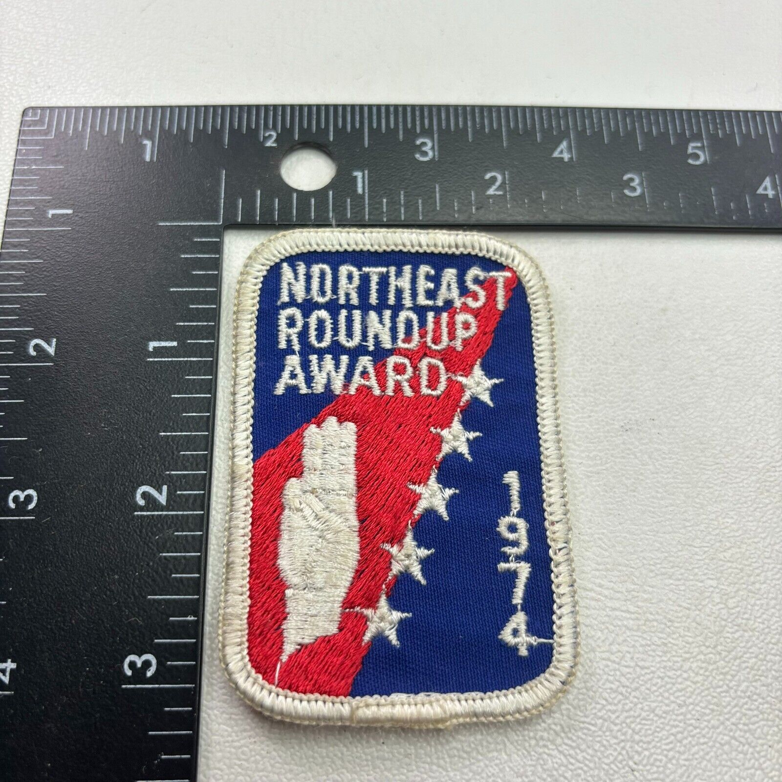 VINTAGE 1974 NORTHEAST ROUNDUP AWARD Boy Scouts Patch C39C