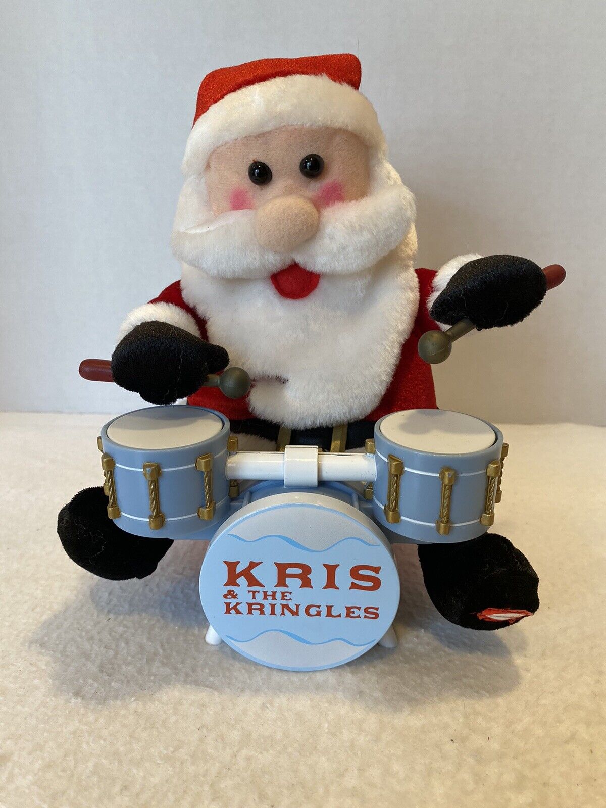 TESTED VIDEO Gemmy Kris & The Kringles Drumming Singing Santa Deck The Halls