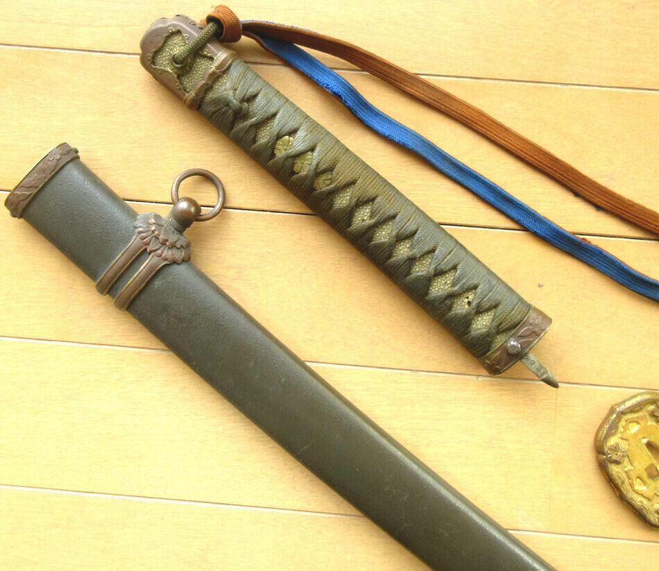 Original Gunto Koshirae parts set from Former Japanese Army WW2 military RARE