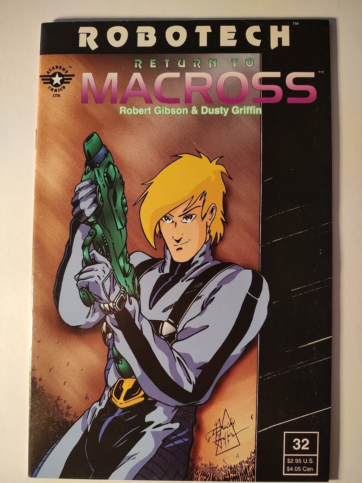 Robotech Return to Macross #32 Est. 8.5 VF+, Academy Comics, Gibson Griffin, HTF