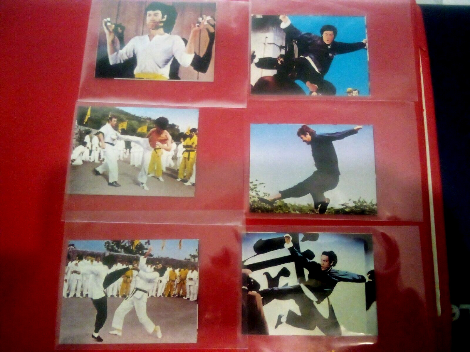 1974 Yamakatsu Bruce Lee Towa Enter the Dragon 6 Cards lot NM