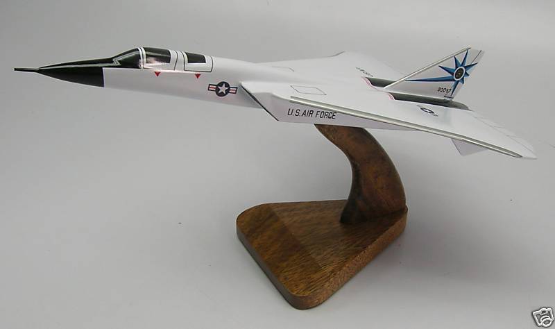 XF-108 Rapier North American Airplane Desktop Wood Model Big New