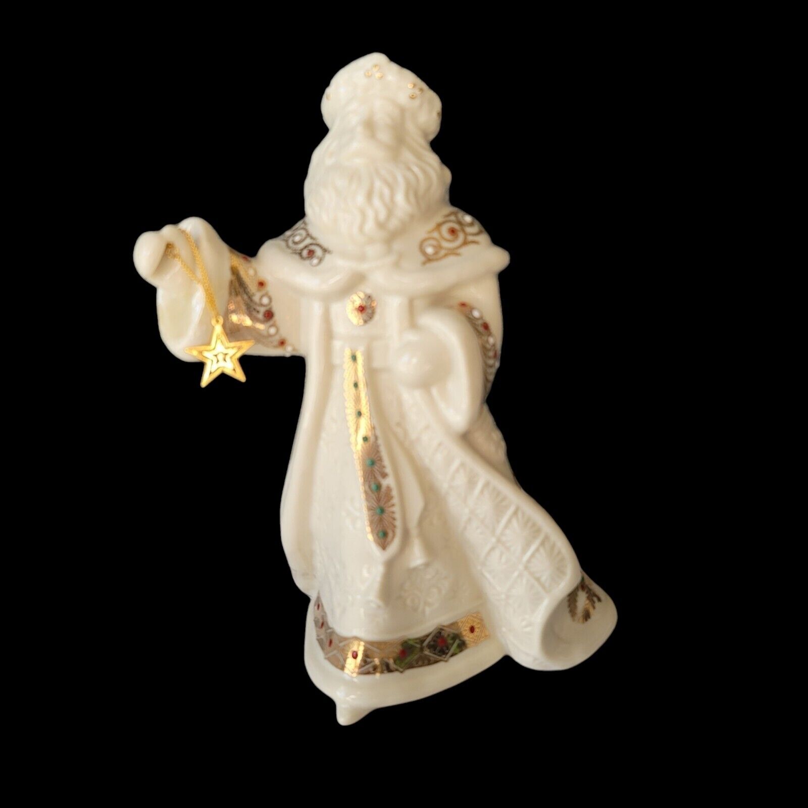 Vtg LENOX China Victorian Santa Claus Figurine Jewels Collection