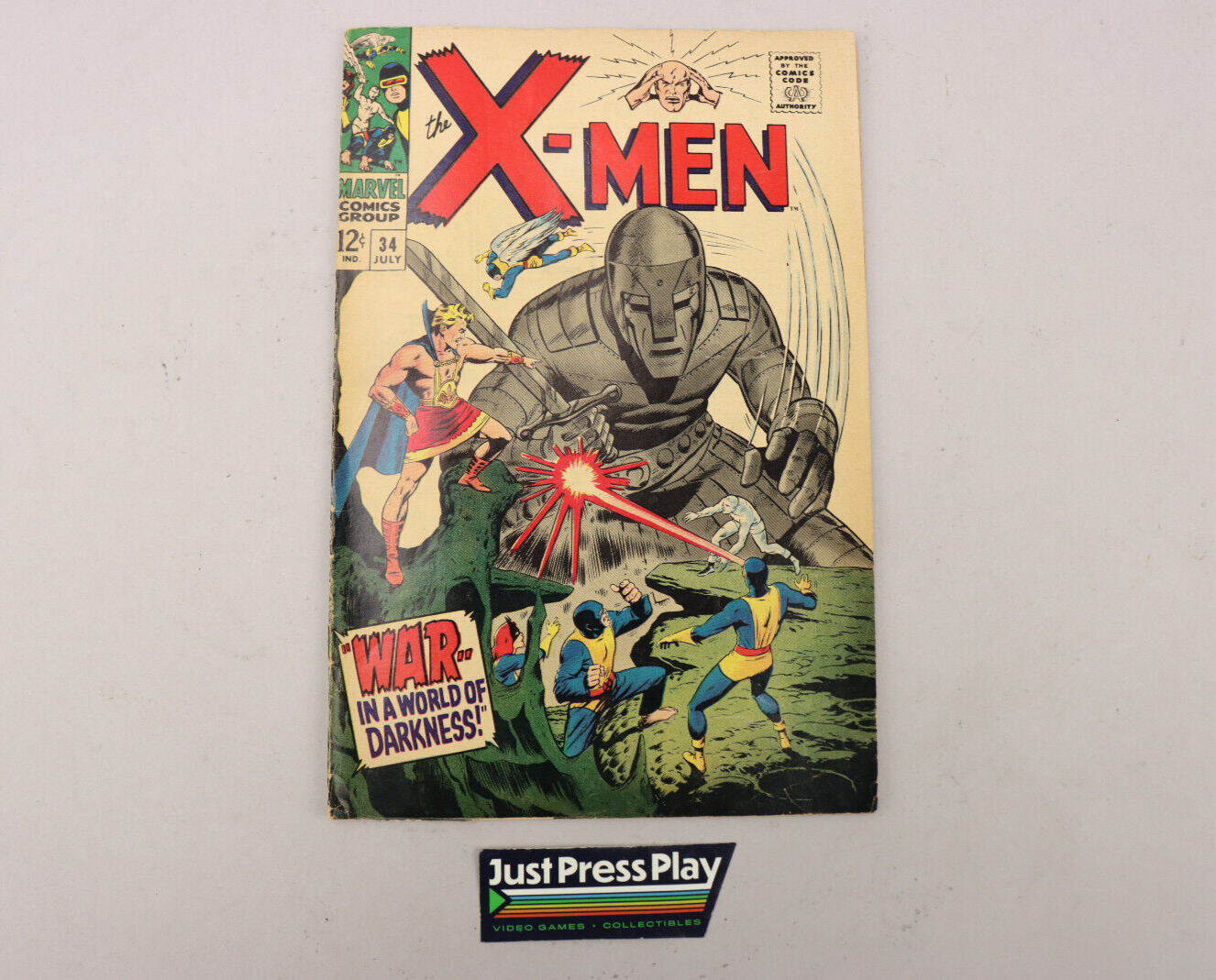 Silver Age X-Men Vol. 1 #34 VG Robot Cover 1967 Marvel Comics