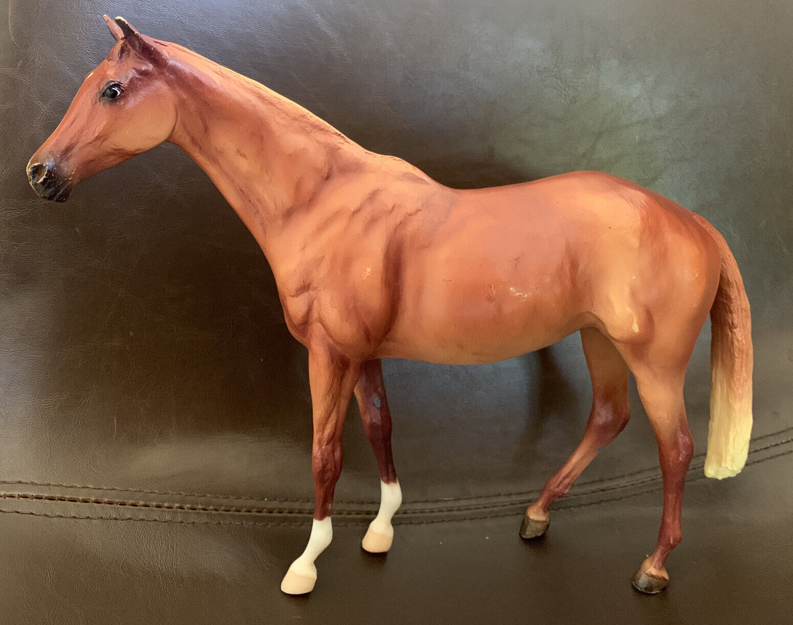 Breyer Horse #1727 Let’s Go Racing Chestnut Traditional Touch of Class 