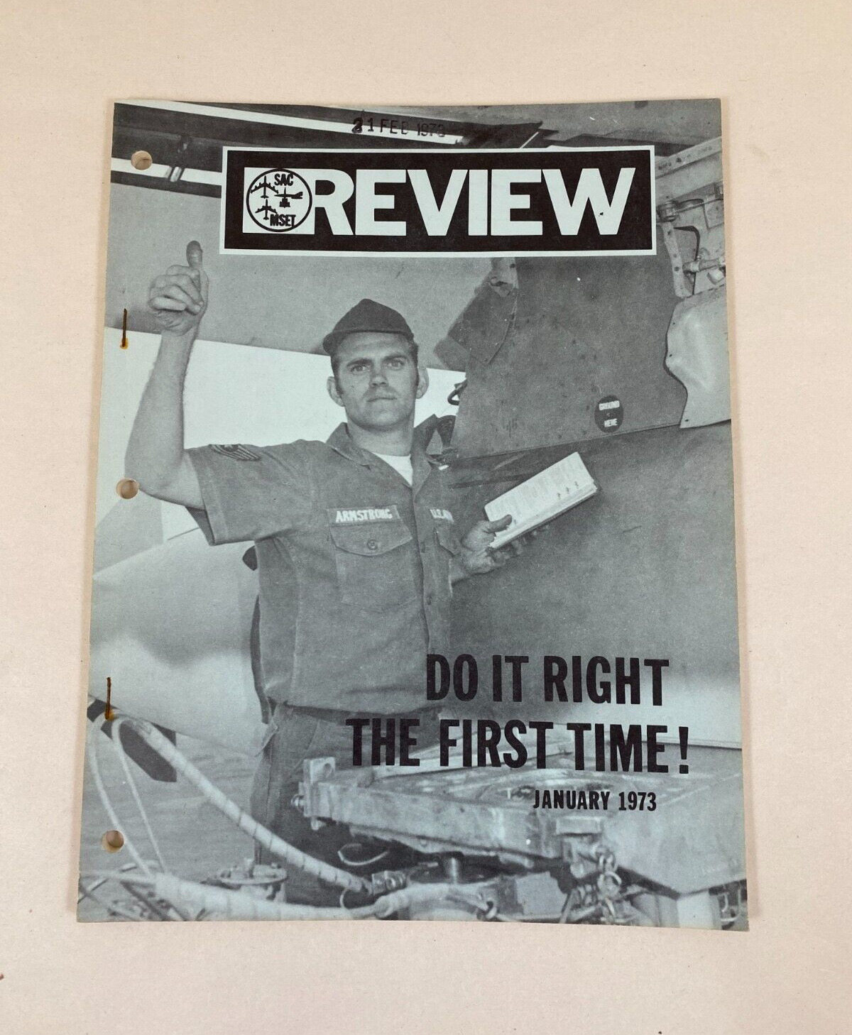 1973 REVIEW SAC MSET DO IT RIGHT THE FIRST TIME SACRP GG 2 AIRFORCE PUBLICATION