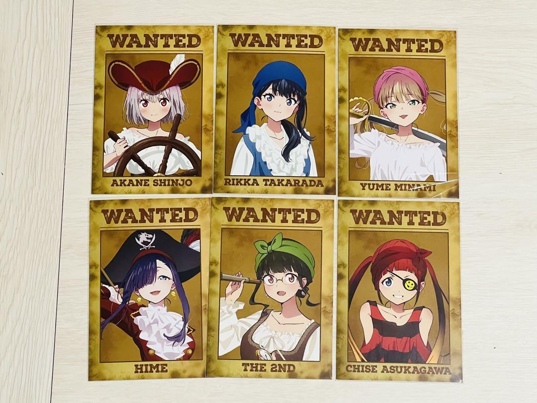 Postcard Pirate Ver. Complete Set Of 6 Types Akihabara Gamers japan anime