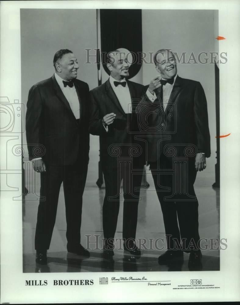 1980 Press Photo Mills Brothers, Singers, Entertainers - nop59688