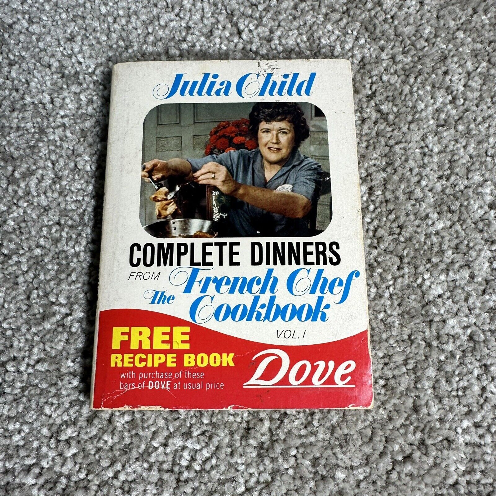 Julia Child COMPLETE DINNERS from French Chef Cookbook Dove Giveaway 1972