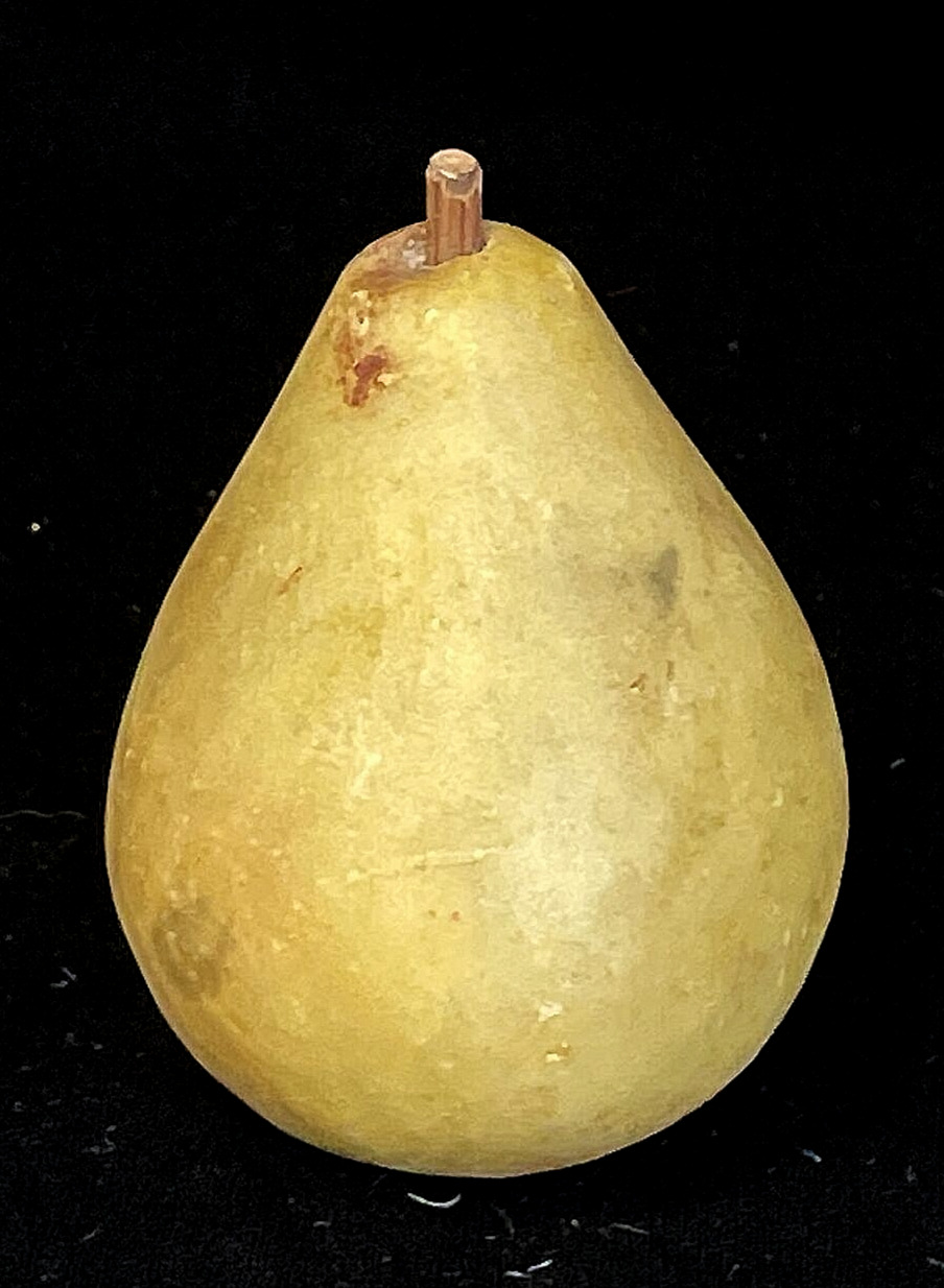Vintage Italian Alabaster Stone Realistic Fruit Pear
