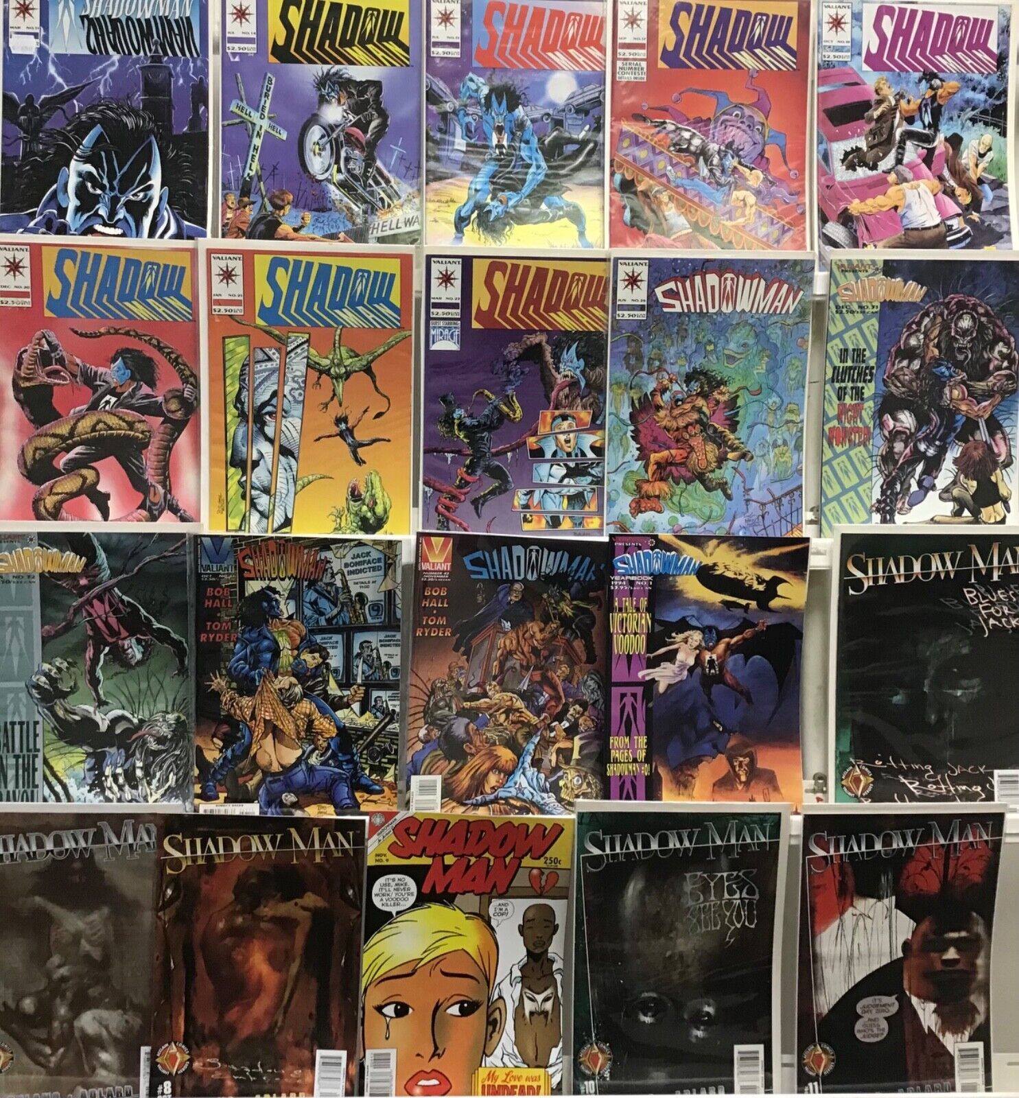 Valiant Comics Shadowman Lot of 20