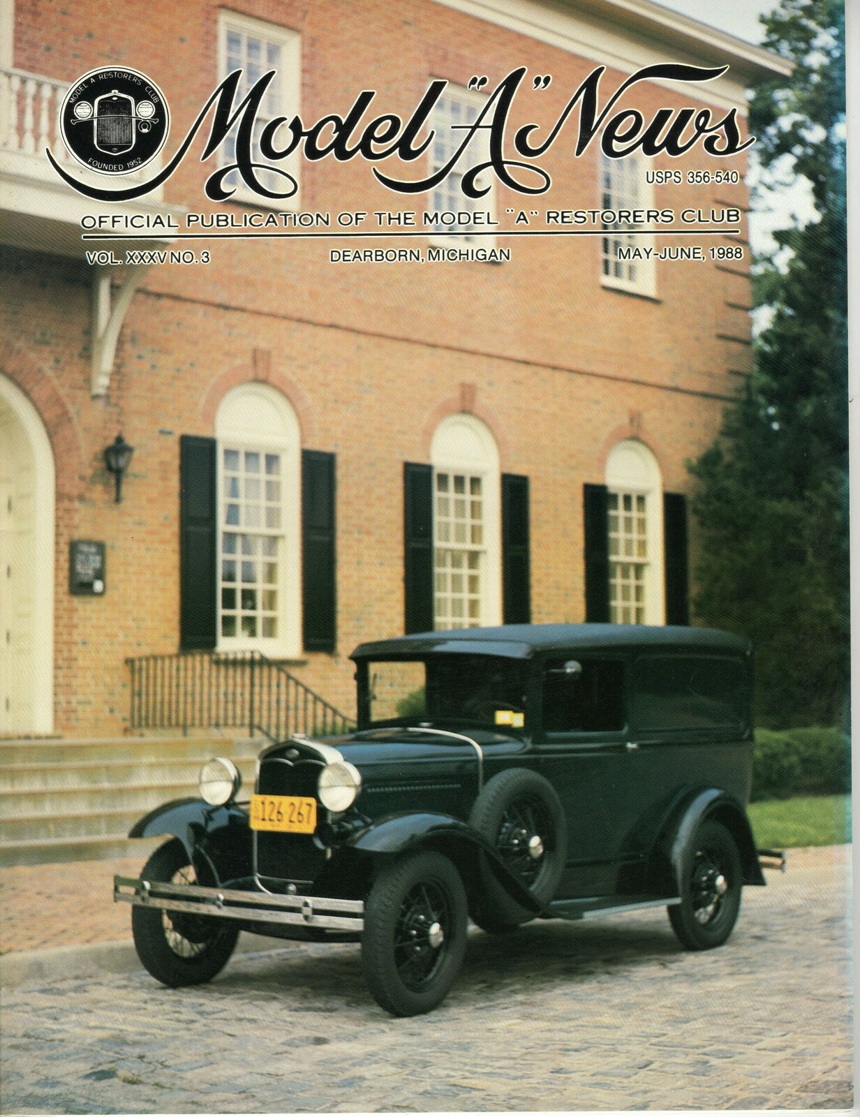 1931 DELUXE DELIVERY - MODEL “A” NEWS OFFICIAL PUBLICATION VOL.35 NO.3 1988 USA
