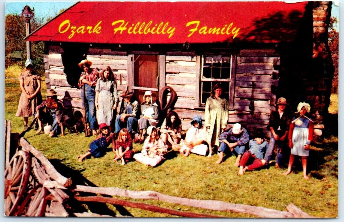 Postcard - Ozark Hillbilly Family