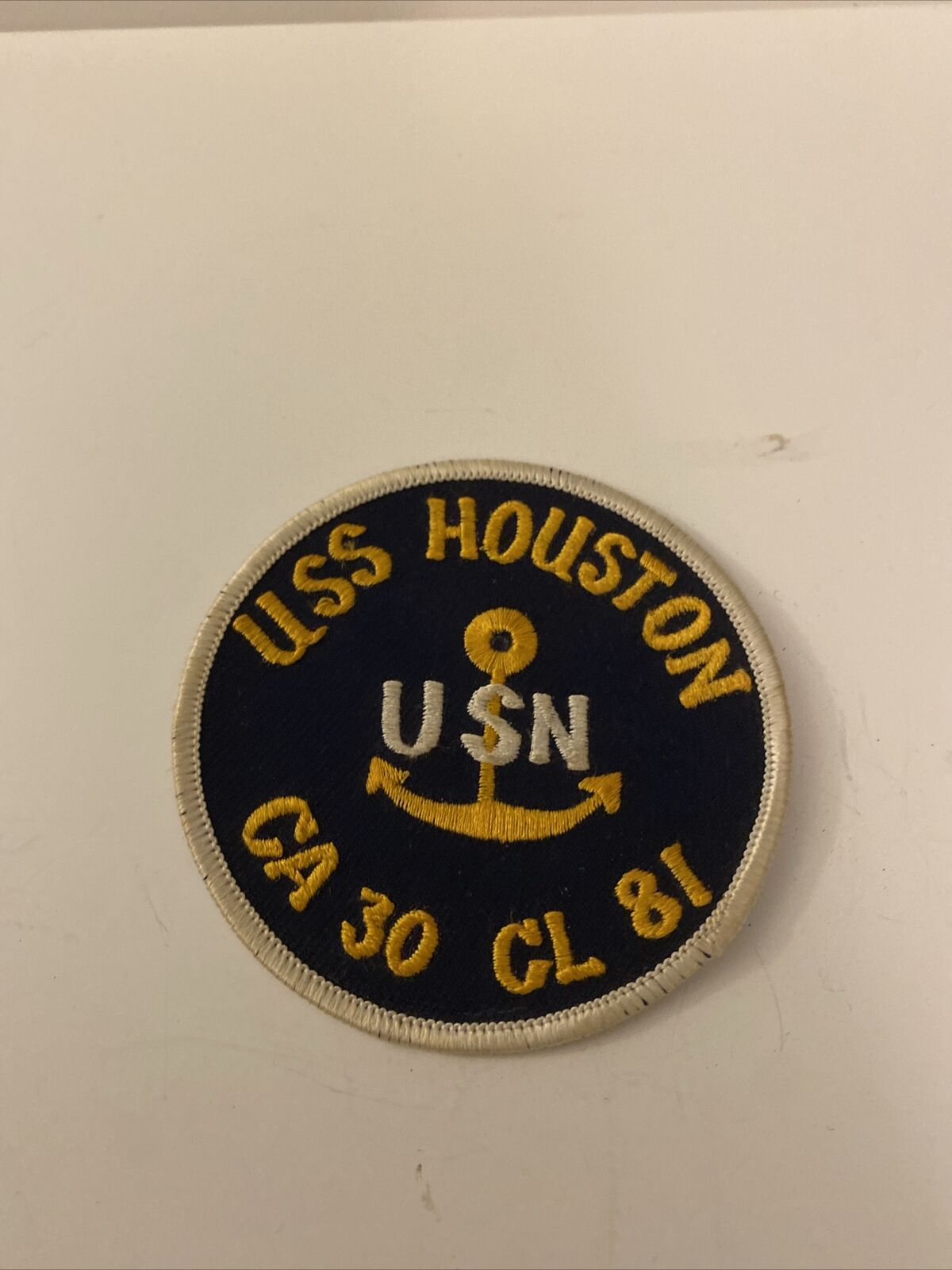 USS HOUSTON CA-30 CL- 81 PATCH 