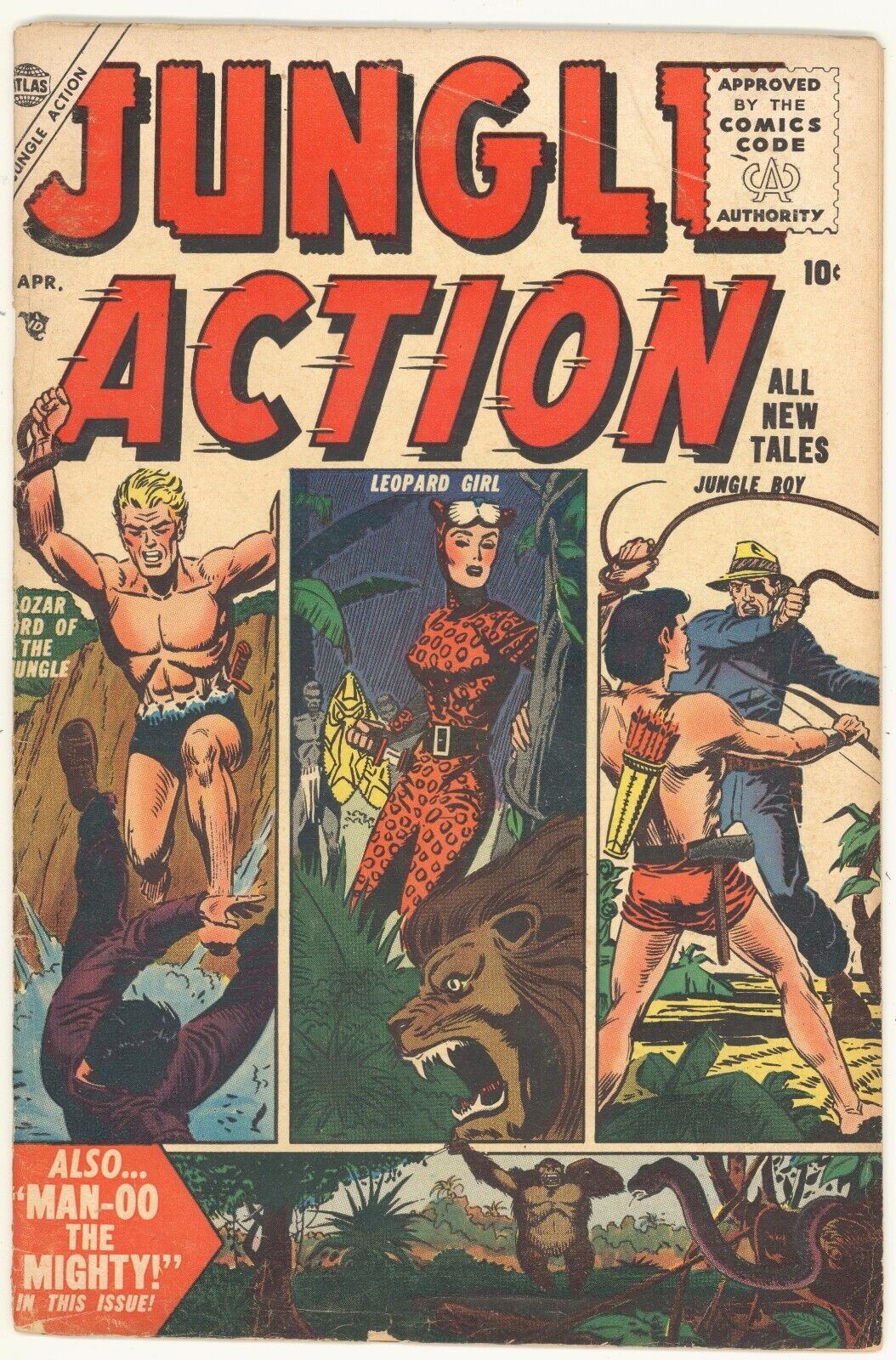 Jungle Action #4 Atlas Comics 1955 VG+