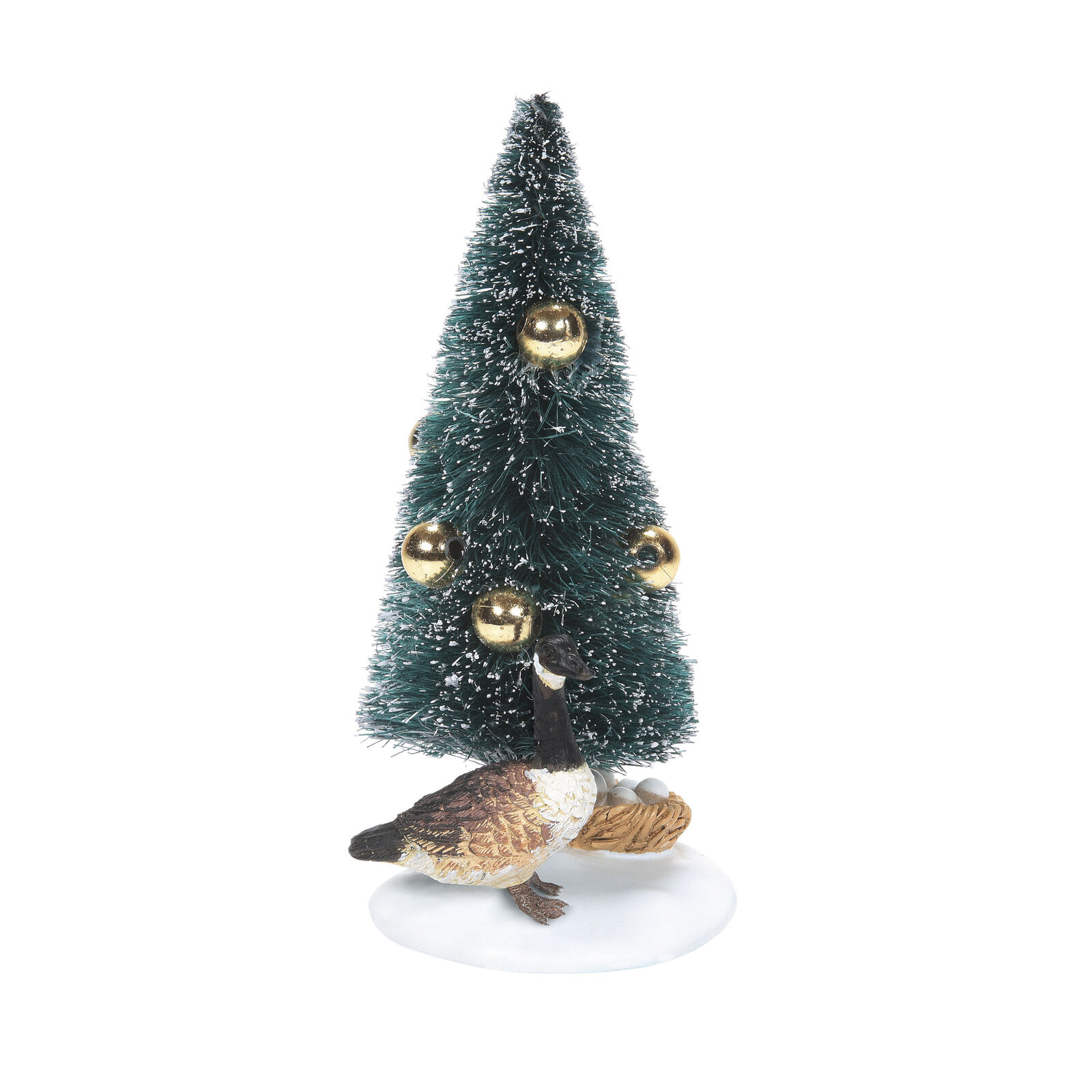 Department 56 Village Accessories Christmas Tree Six Geese Figurine 4.75 Inch