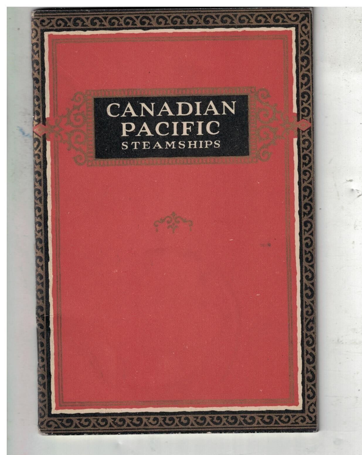 1928 Canadian Pacific Steamships Booklet Quebec to Cherbourg