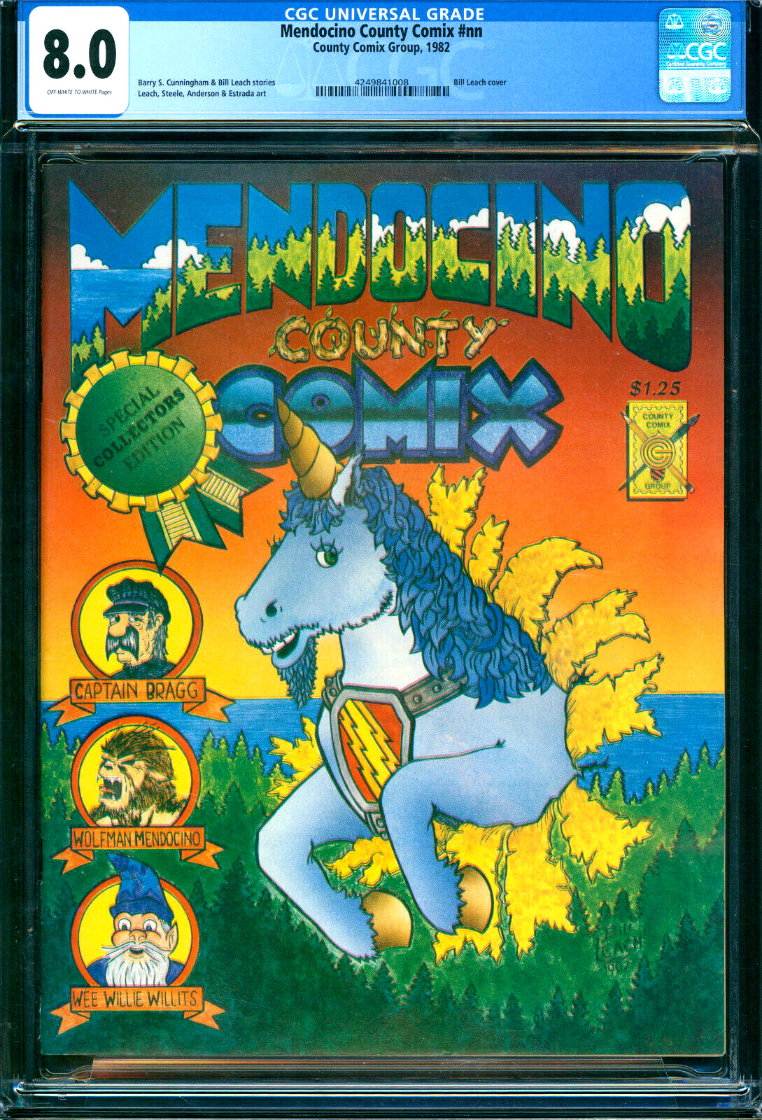 Mendocino County Comix #NN County Comix Group 1982 CGC 8.0 Rare Underground