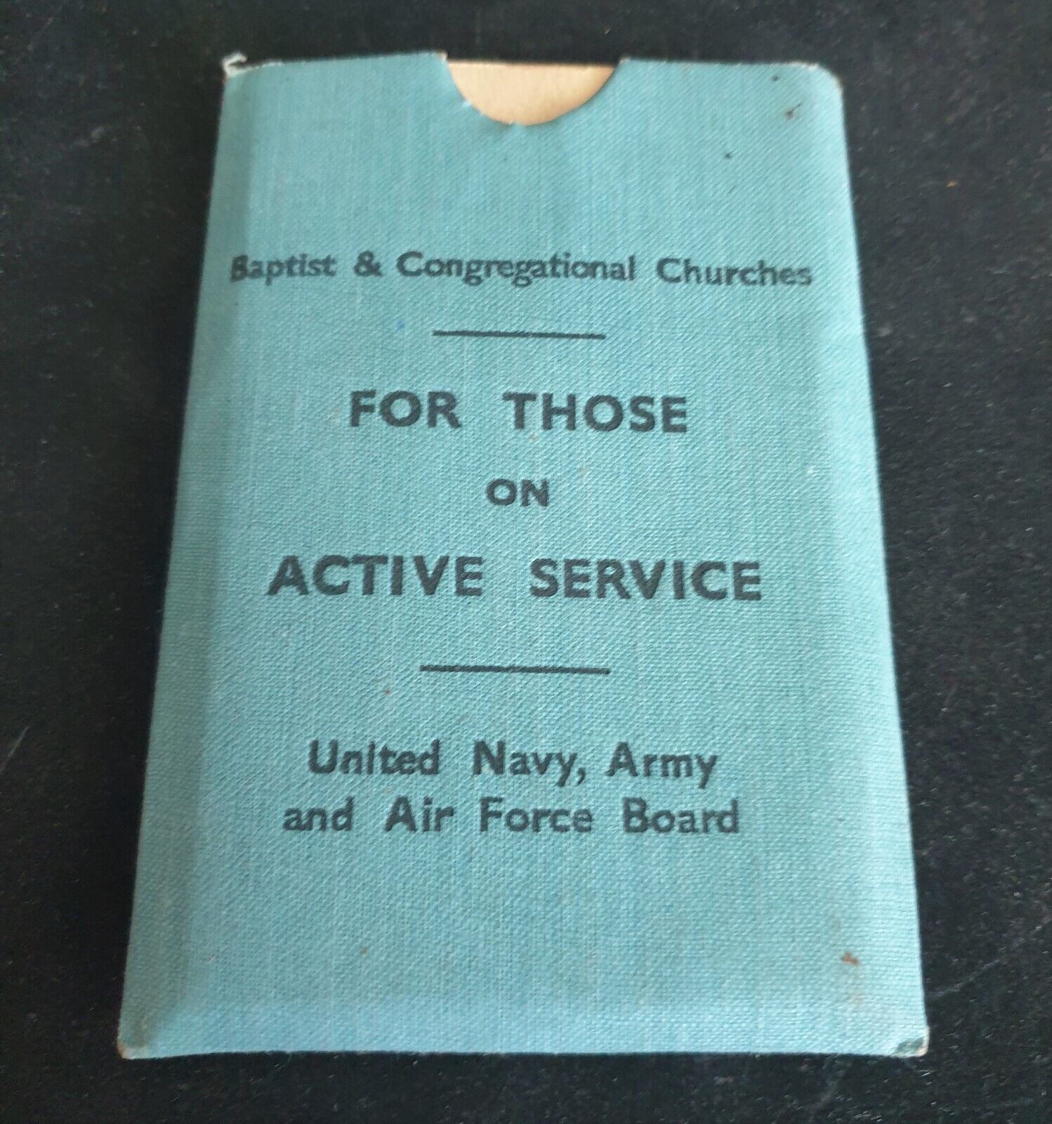WW2 British Baptist Church Active Service Edition Pocket-sized Psalm & Hymn Book