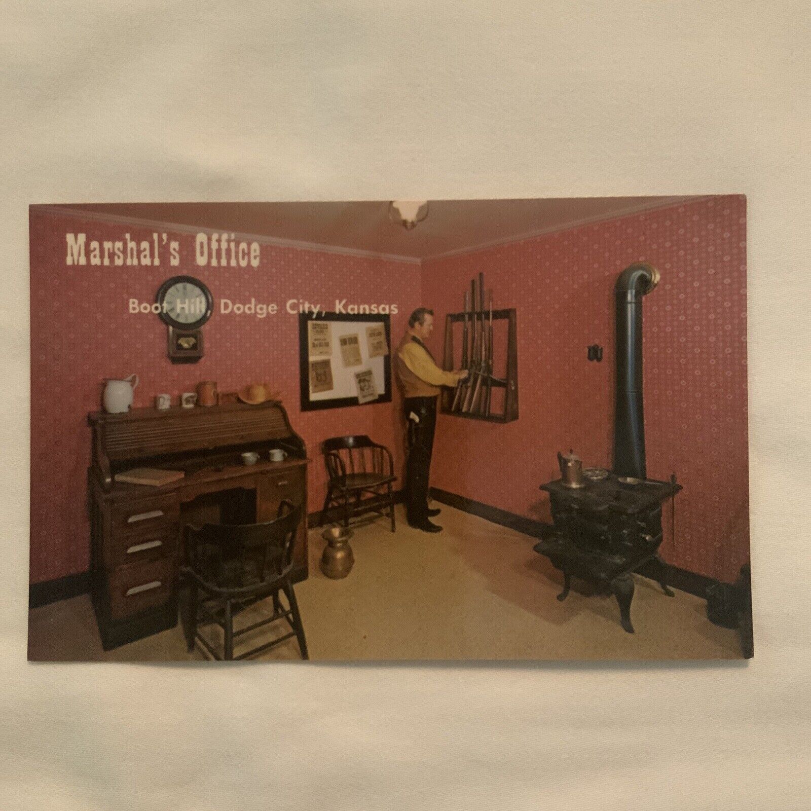 Marshal’s Office Boot Hill, Dodge City, Kansas…Vintage Postcard