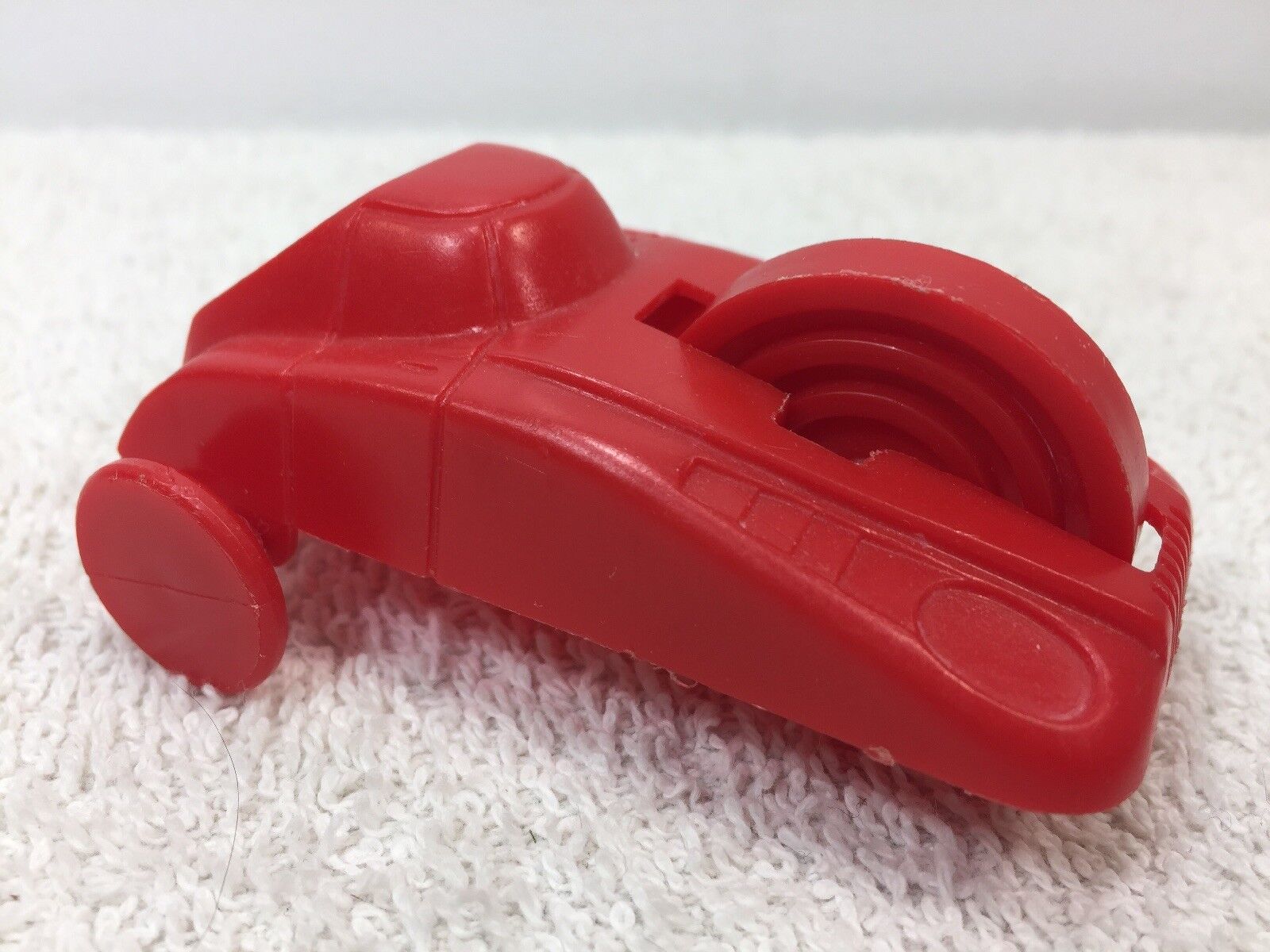 1970\'s Post Cereal Red Turbo Action Plastic Car Premium Prize Futuristic Vintage