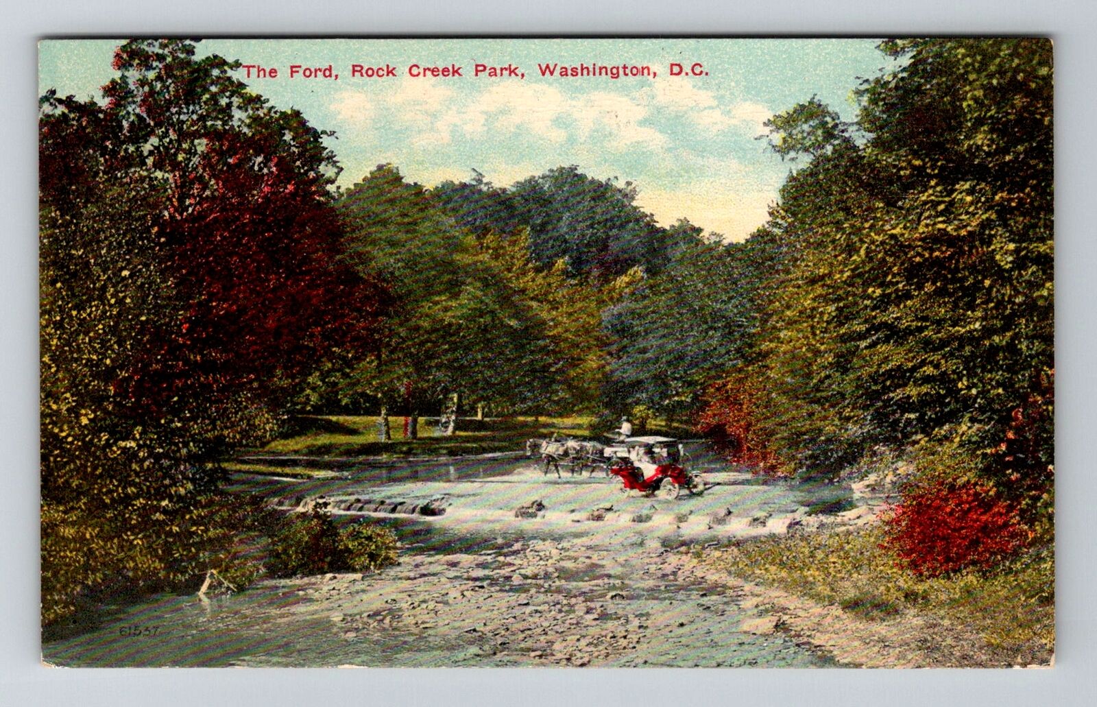 Washington DC, The Ford, Rock Creek, Vintage Souvenir Postcard