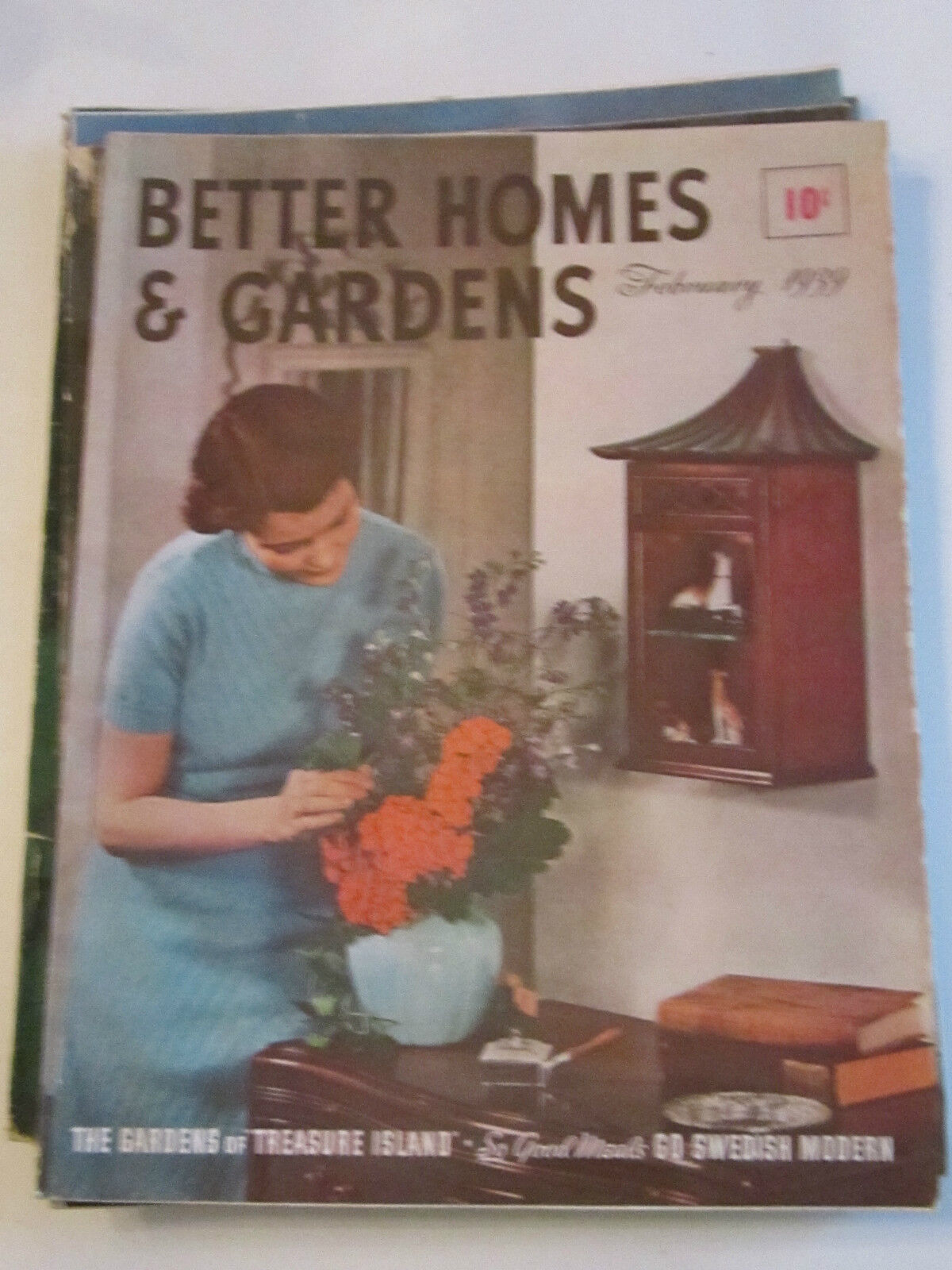 COLLECTION OF (6) BETTER HOMES & GARDENS - AUG. 1937 - AUG. 1938  - GOOD COND.