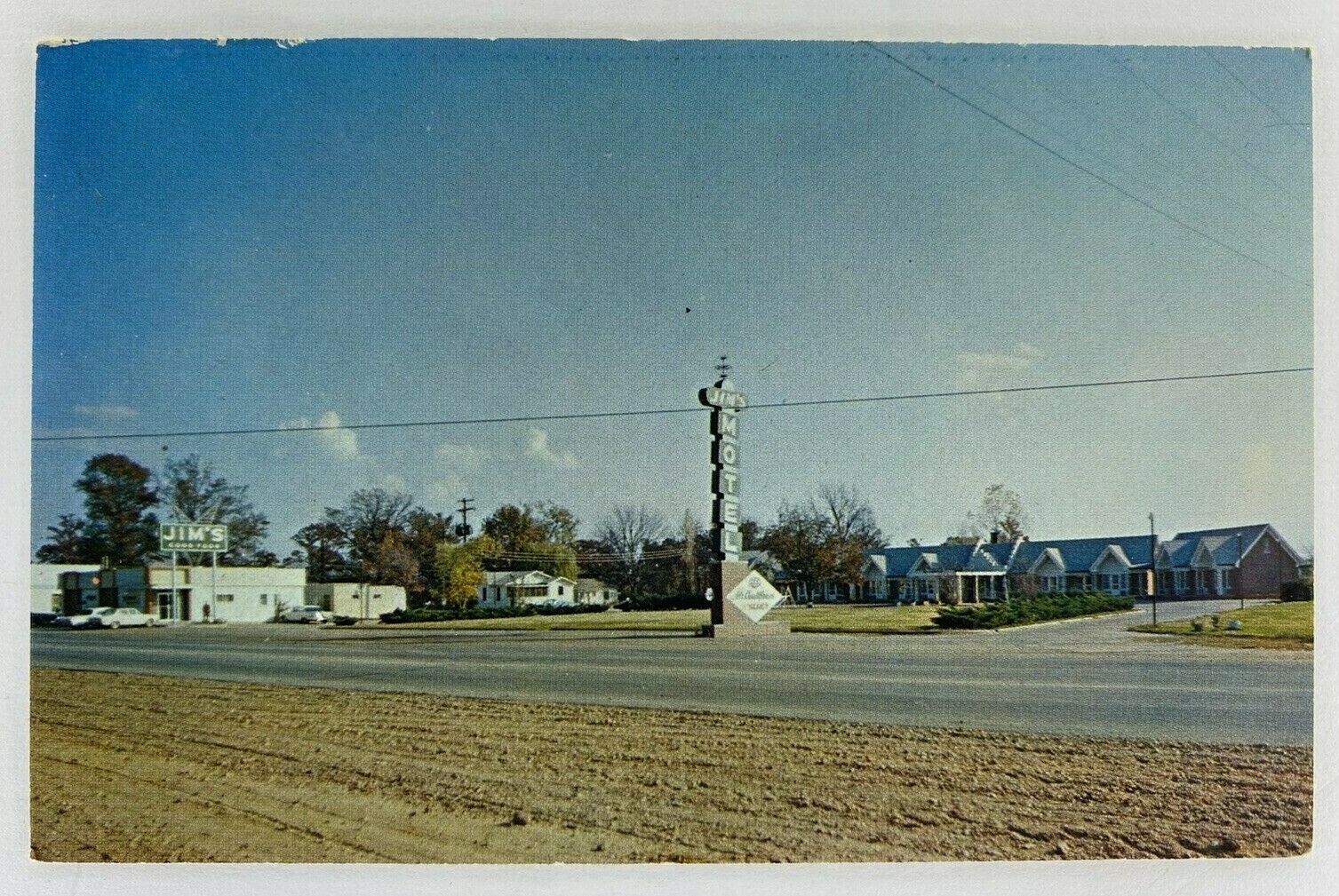 Vintage Jim\'s Motel Postcard, Forrest City, Arkansas Circa 1950\'s