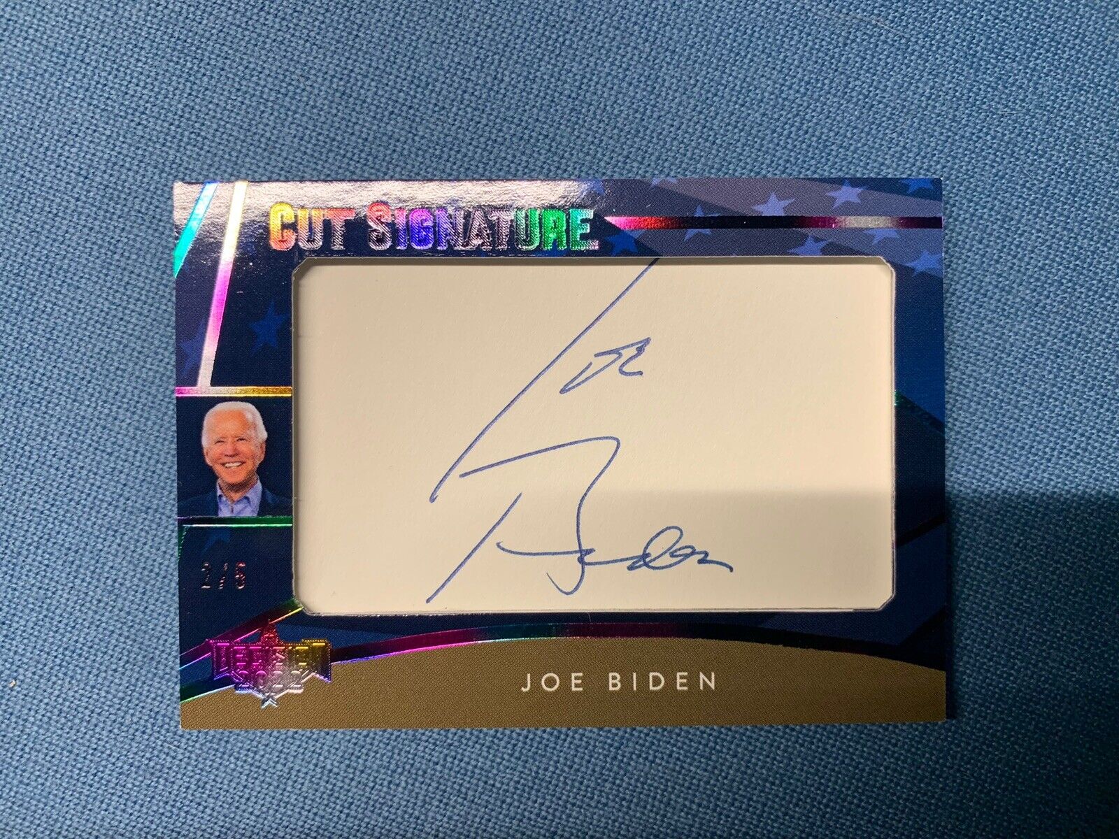 President Joe Biden Cut Signature autograph Decision 2022 /5 Rainbow Foil 2024