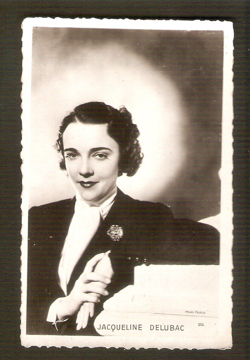 Jacqueline DELUBAC Vintage CINEMA Postcards Ed. Chantal ph. Tobis