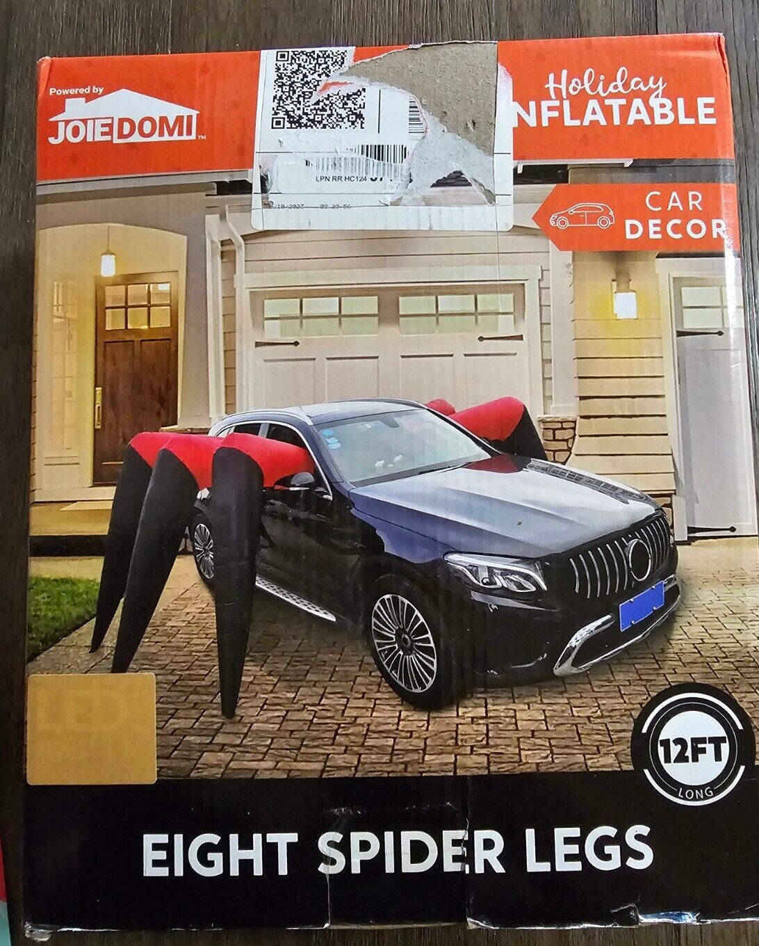 Joiedomi 12 FT Long Halloween Inflatable Spider Legs, Car Decorations Kit