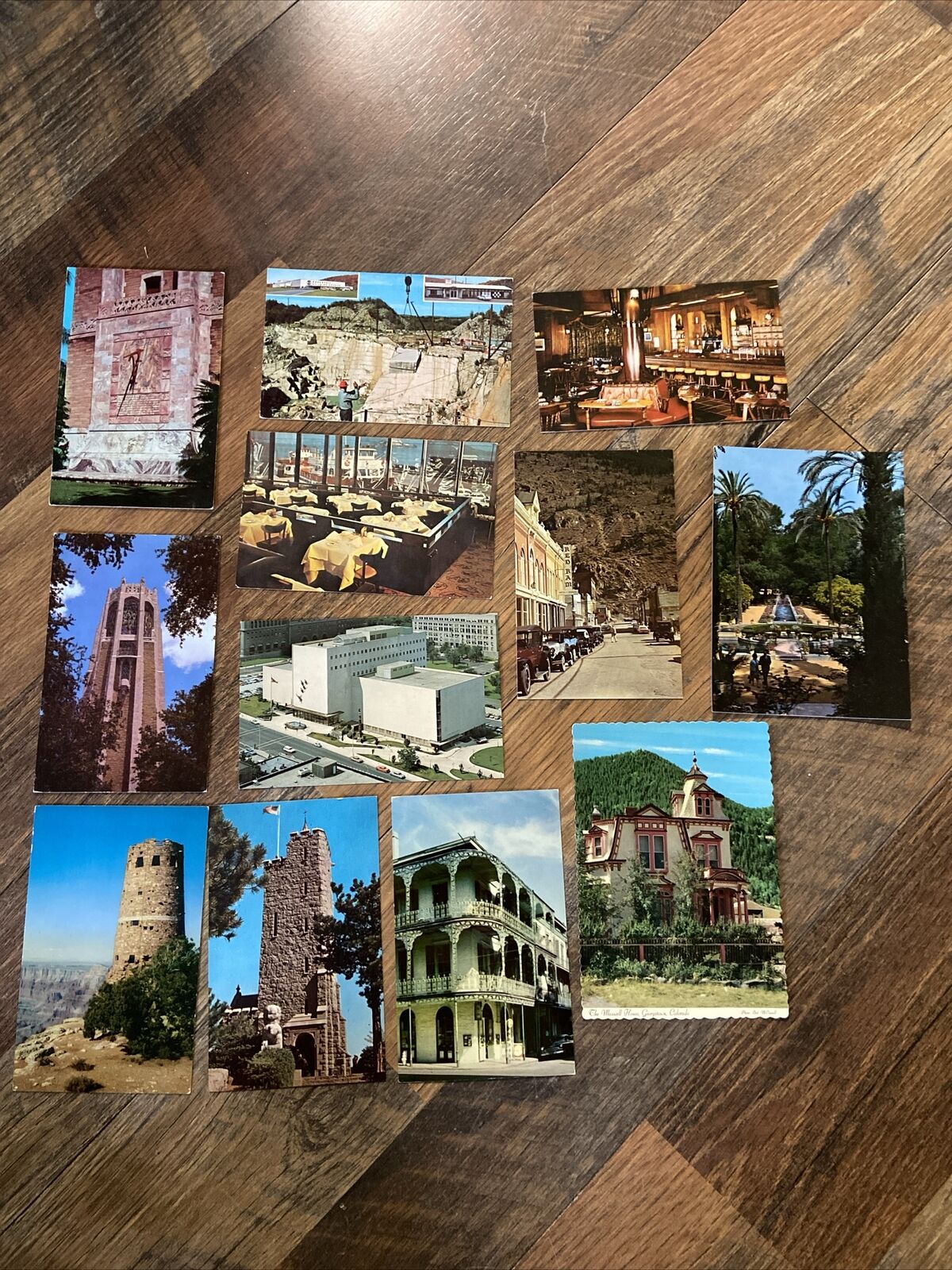 Lot Of 50 Vintage Unstamped Postcards Buildings And Memorials, Various Locations