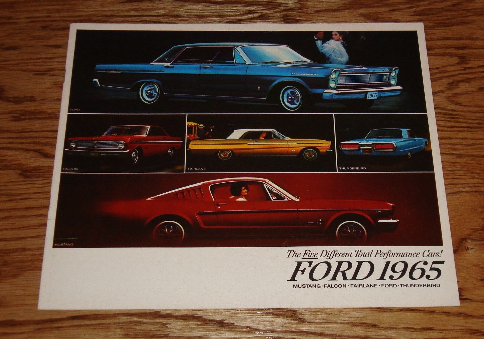 Original 1965 Ford Full Line Sales Brochure 65 Mustang Fairlane Thunderbird