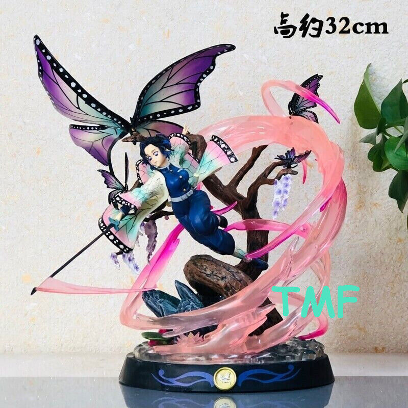 Demon Slayer Shinobu Kocho Butterflies Kimetsu PVC 12.6\'\'Figure Model Statue Toy