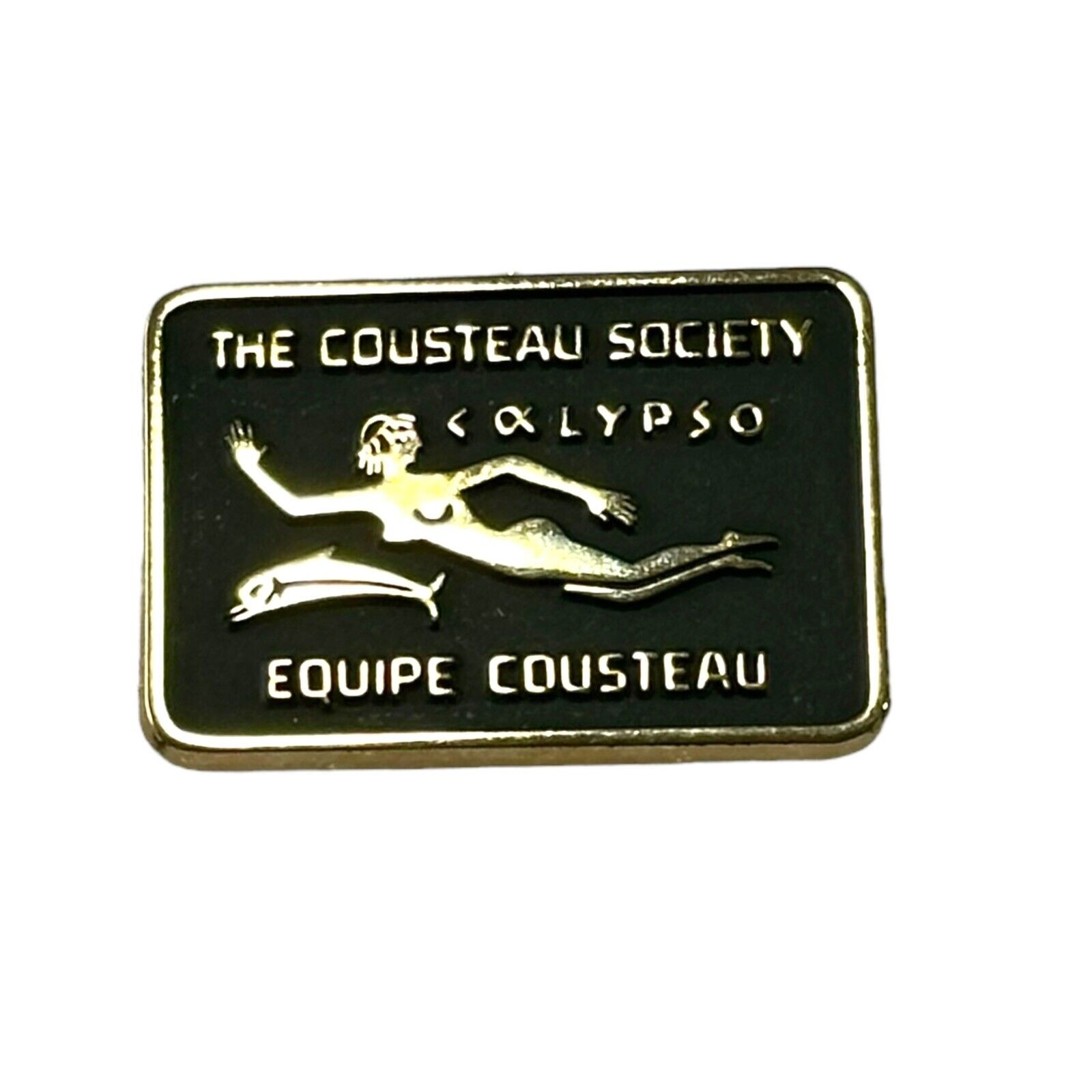 Jacques Cousteau Calypso Metal Pin Vintage Unique Rare Collectable