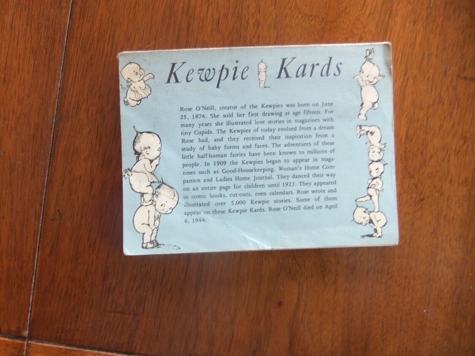 vintage Kewpie Kards  21 Colored Postcards ** Rose O\'Neill CUPIDS Fairies