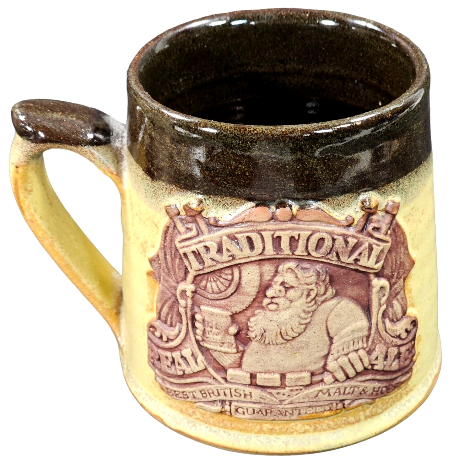 Traditional Real Ale Beer Mug Stein Stoneware Vintage