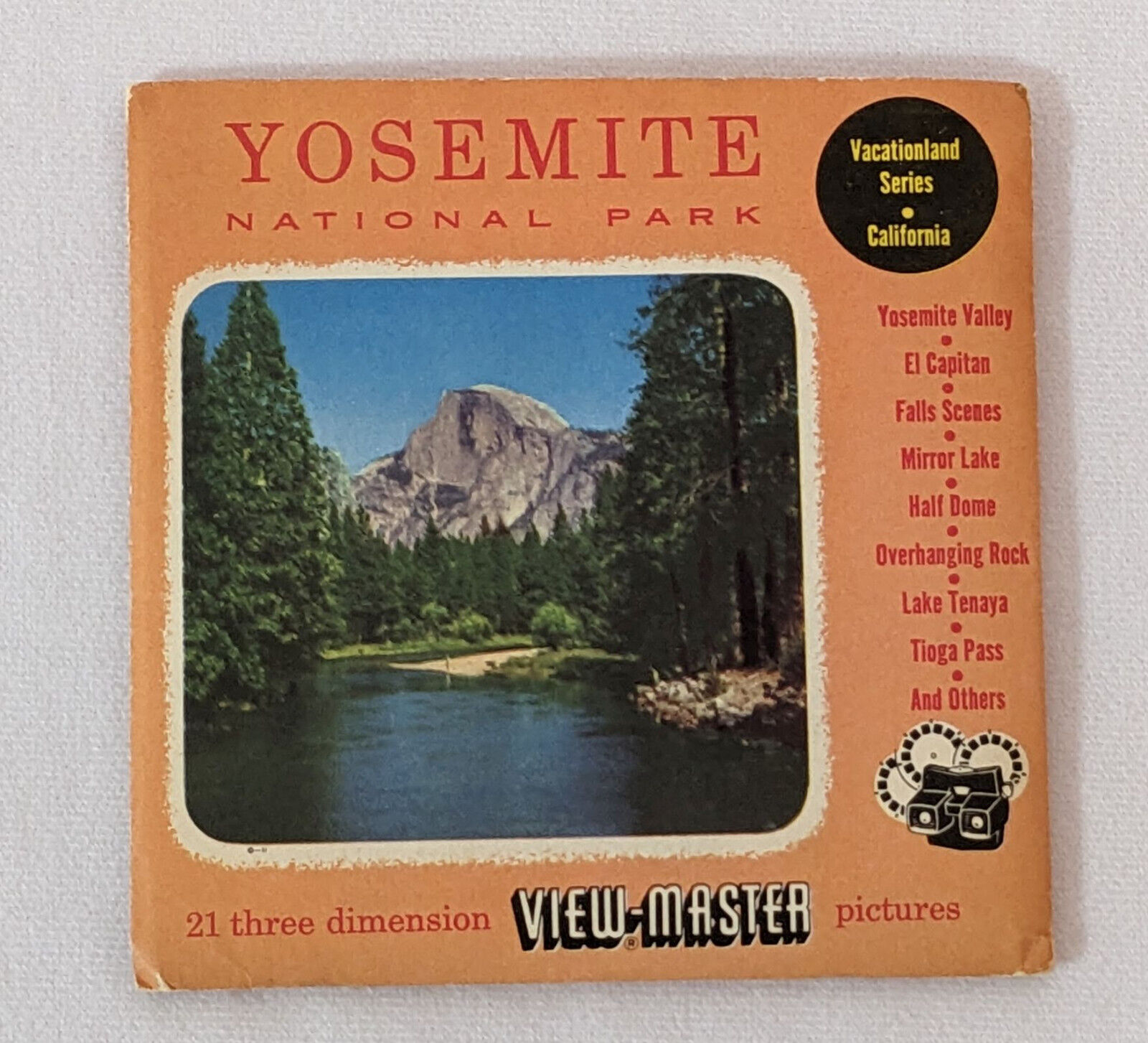 Sawyer’s View-Master Yosemite National Park 3 Reel Packet 131-133 Vintage 1954